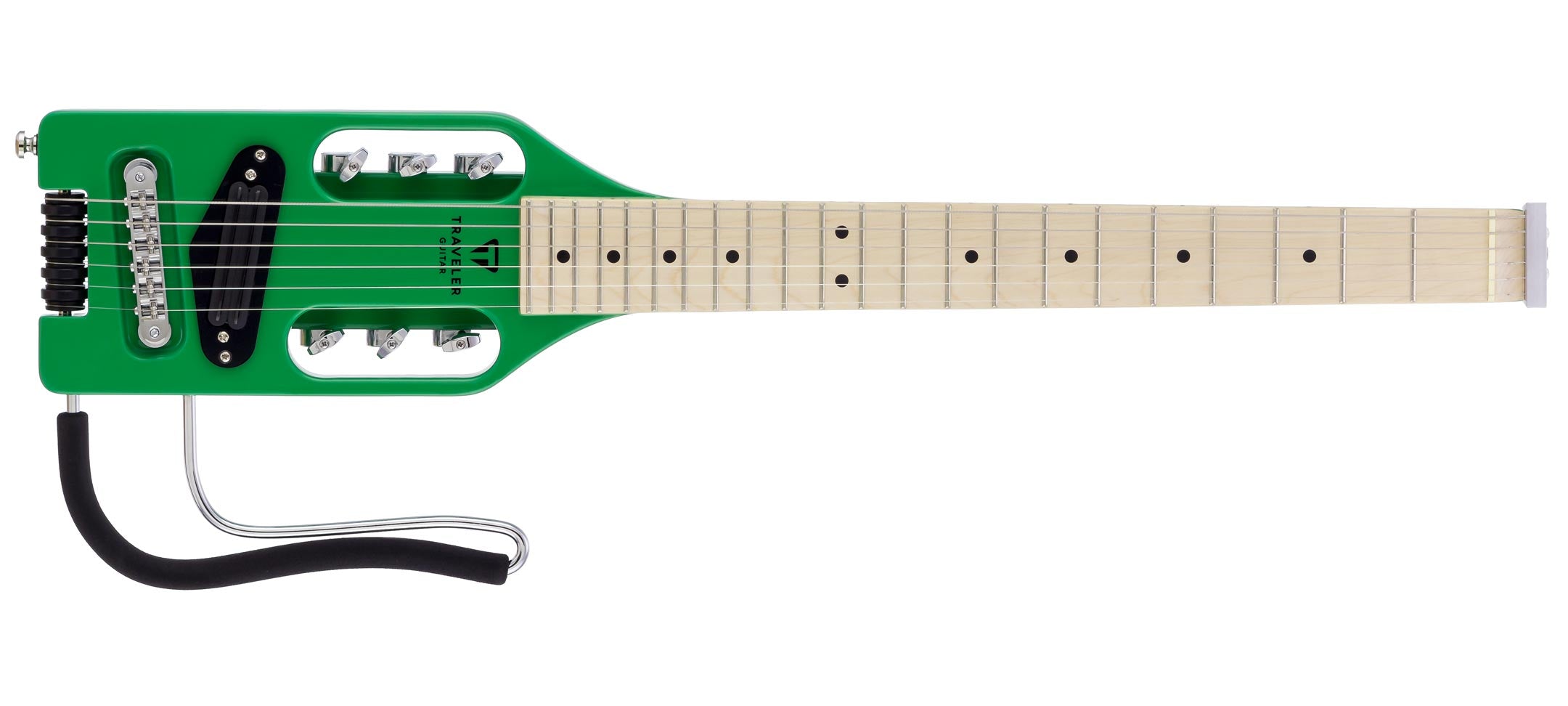 01-ULE-Slime-Green-front-Traveler Guitar®