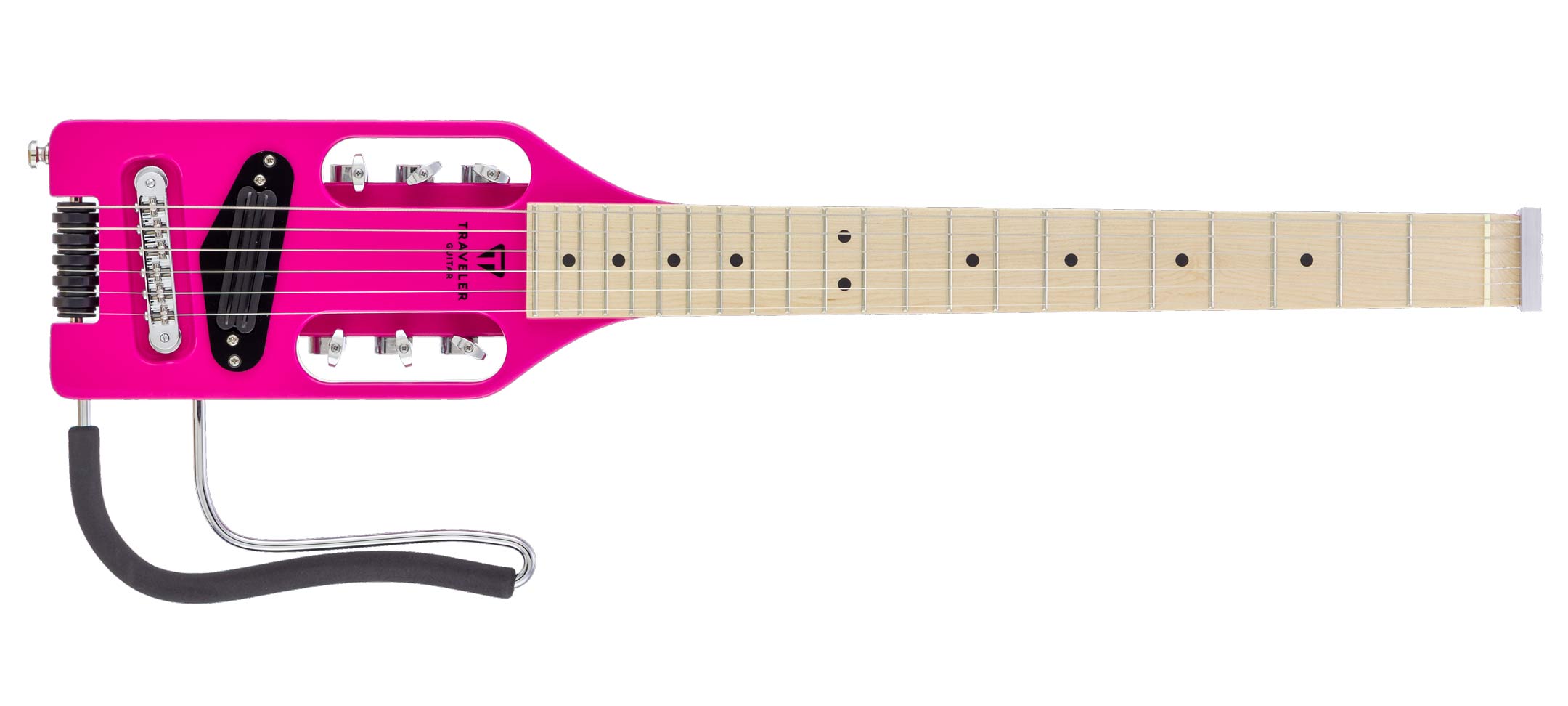 01-Ultra-Light-Electric-Standard-Hot-Pink-ULE-HPKGMP-front-Traveler Guitar®
