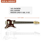 B-Stock Travelcaster Deluxe (Gloss White/Tortoise)-Traveler Guitar®