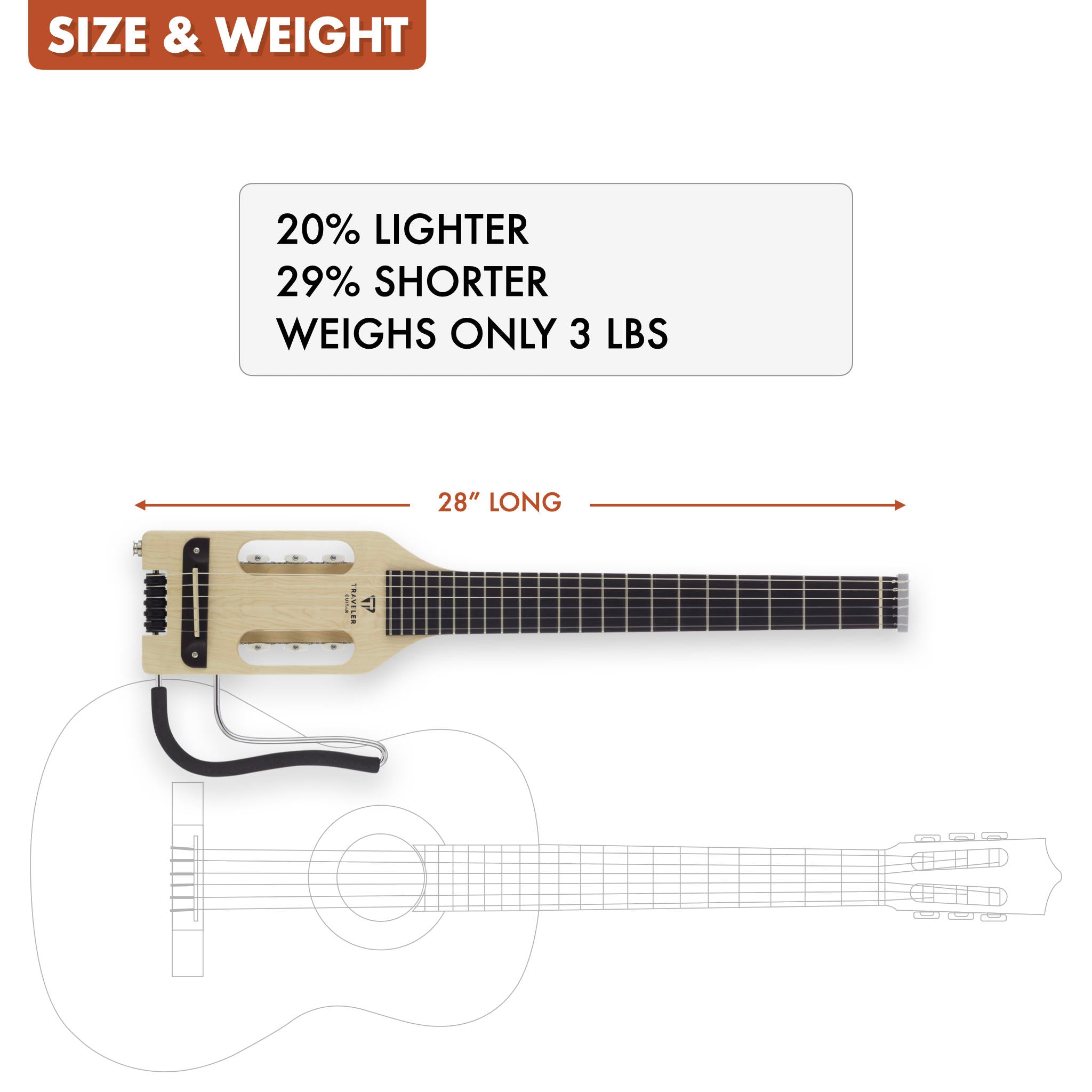 B-Stock Ultra-Light Nylon (Maple)-Traveler Guitar®