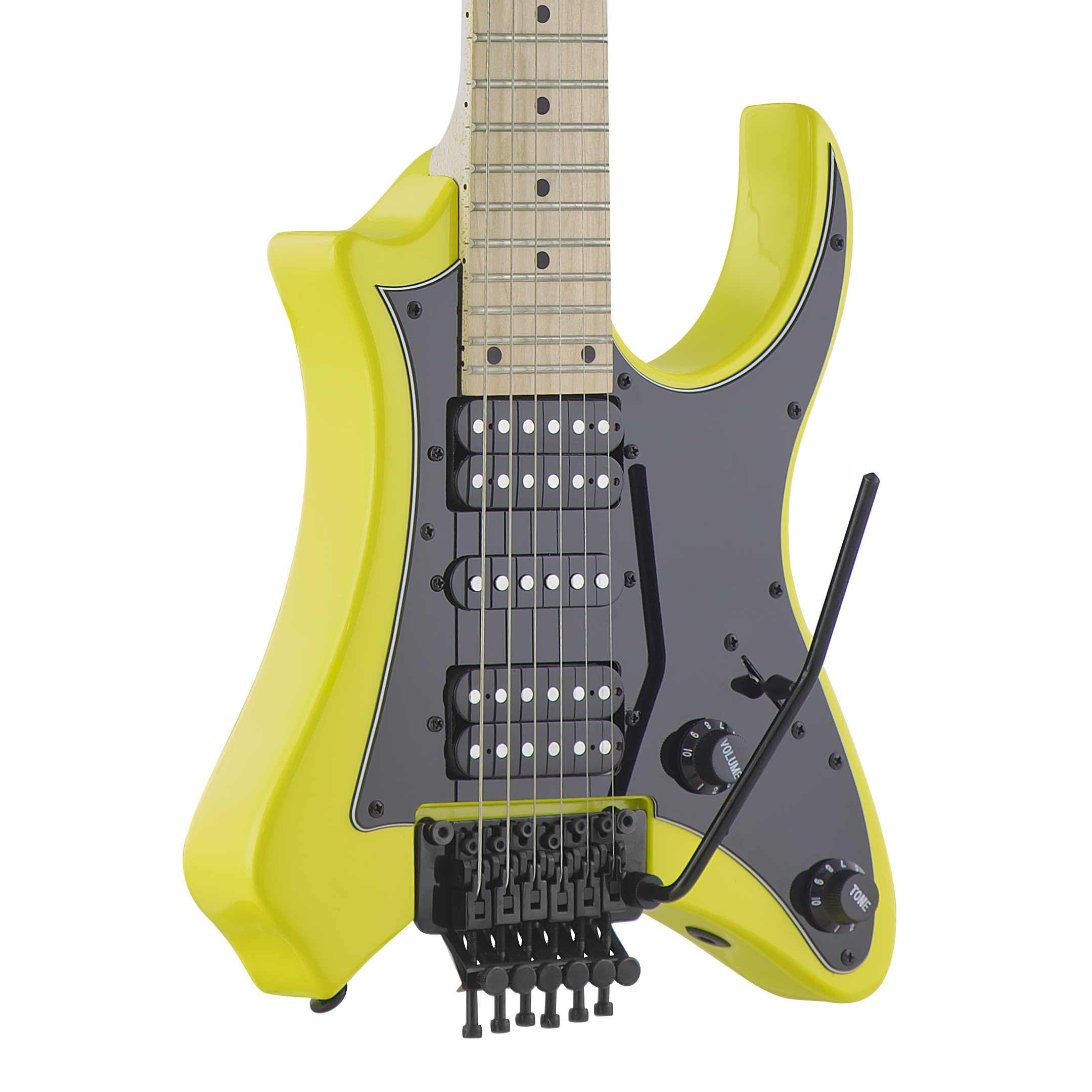 B-Stock Vaibrant® Standard V88S (Electric Yellow)-Traveler Guitar®