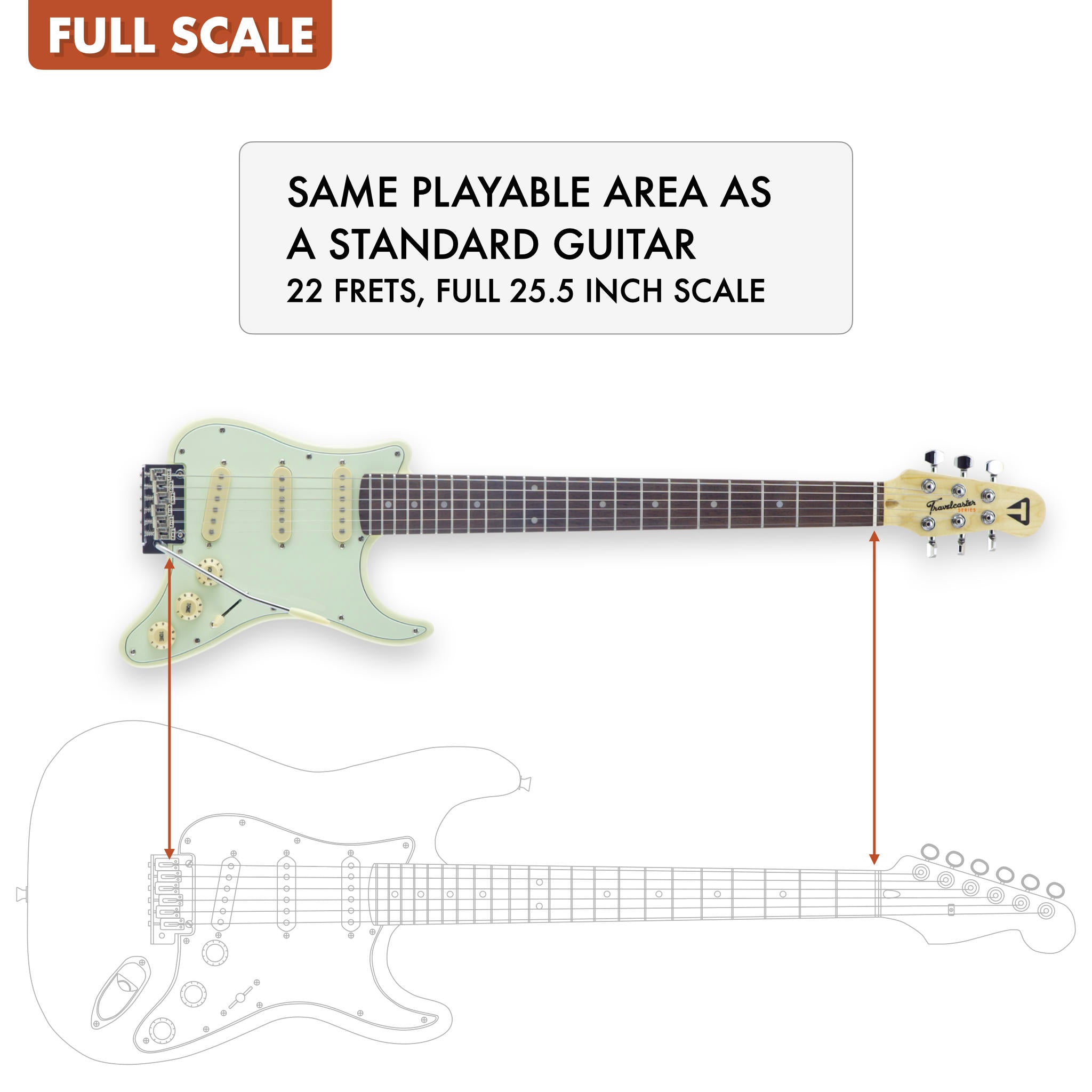 Used Travelcaster Deluxe (Olympic White)-Traveler Guitar®