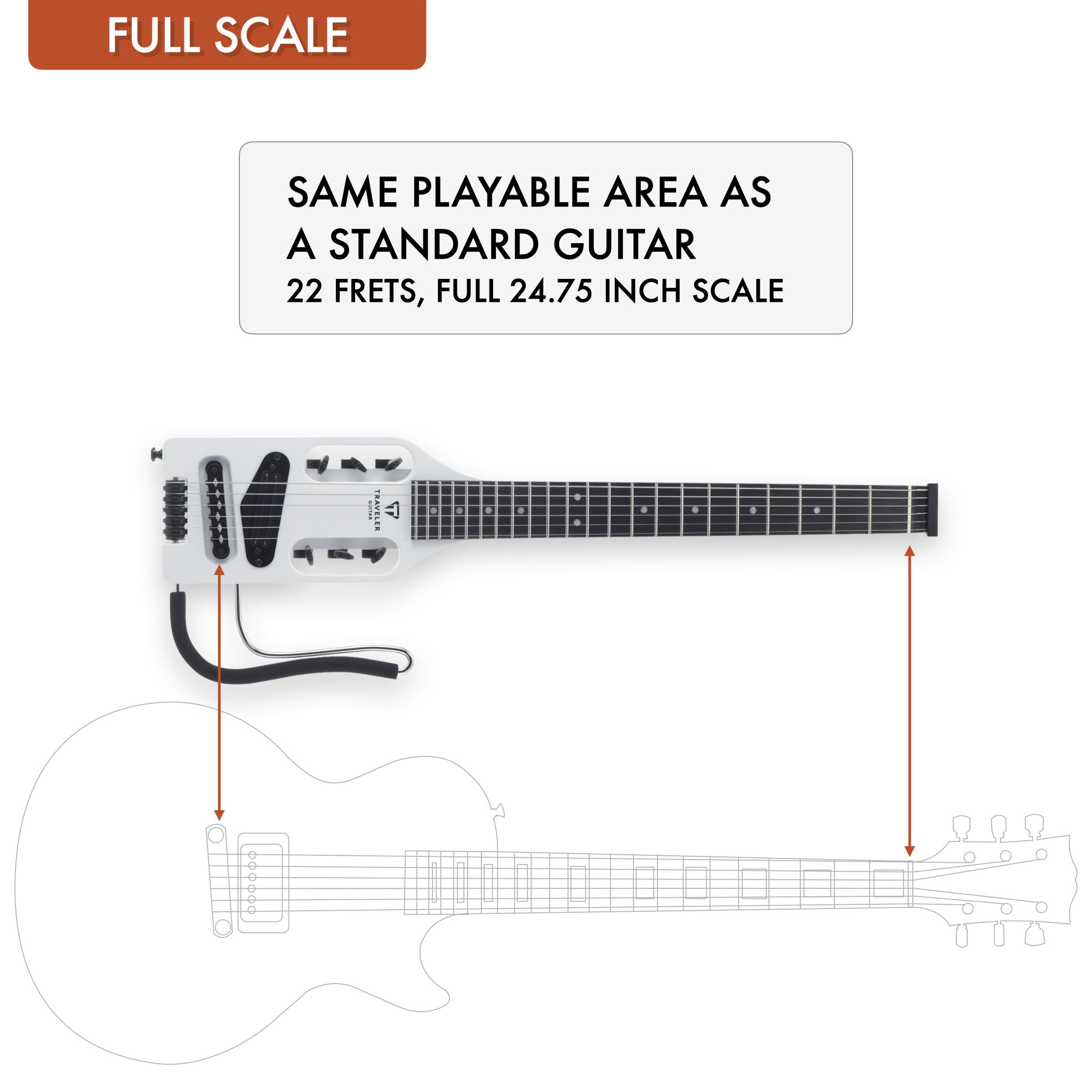 B-Stock Ultra-Light Electric (Satin White)-Traveler Guitar®
