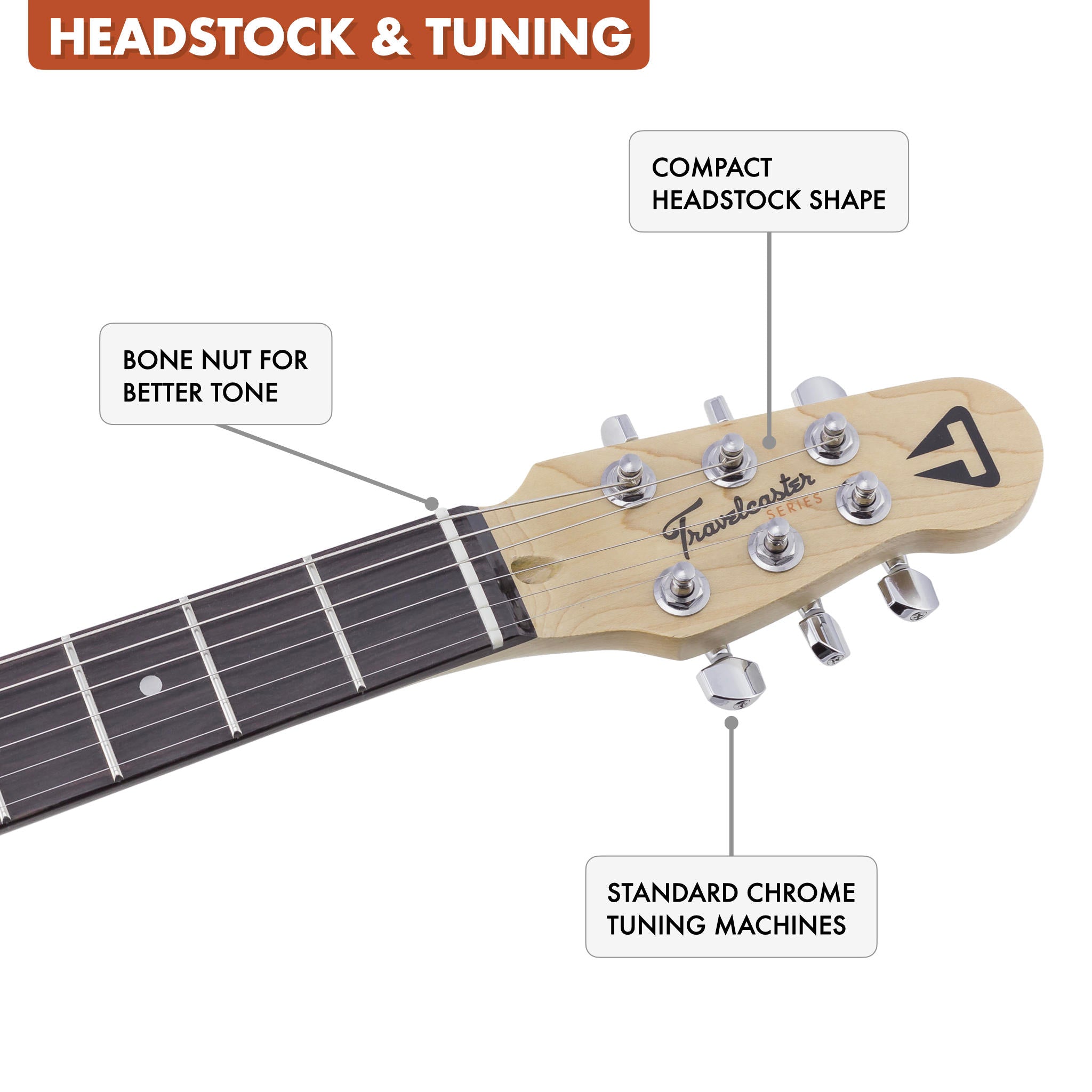 B-Stock Travelcaster Deluxe (Gloss White/Tortoise)-Traveler Guitar®