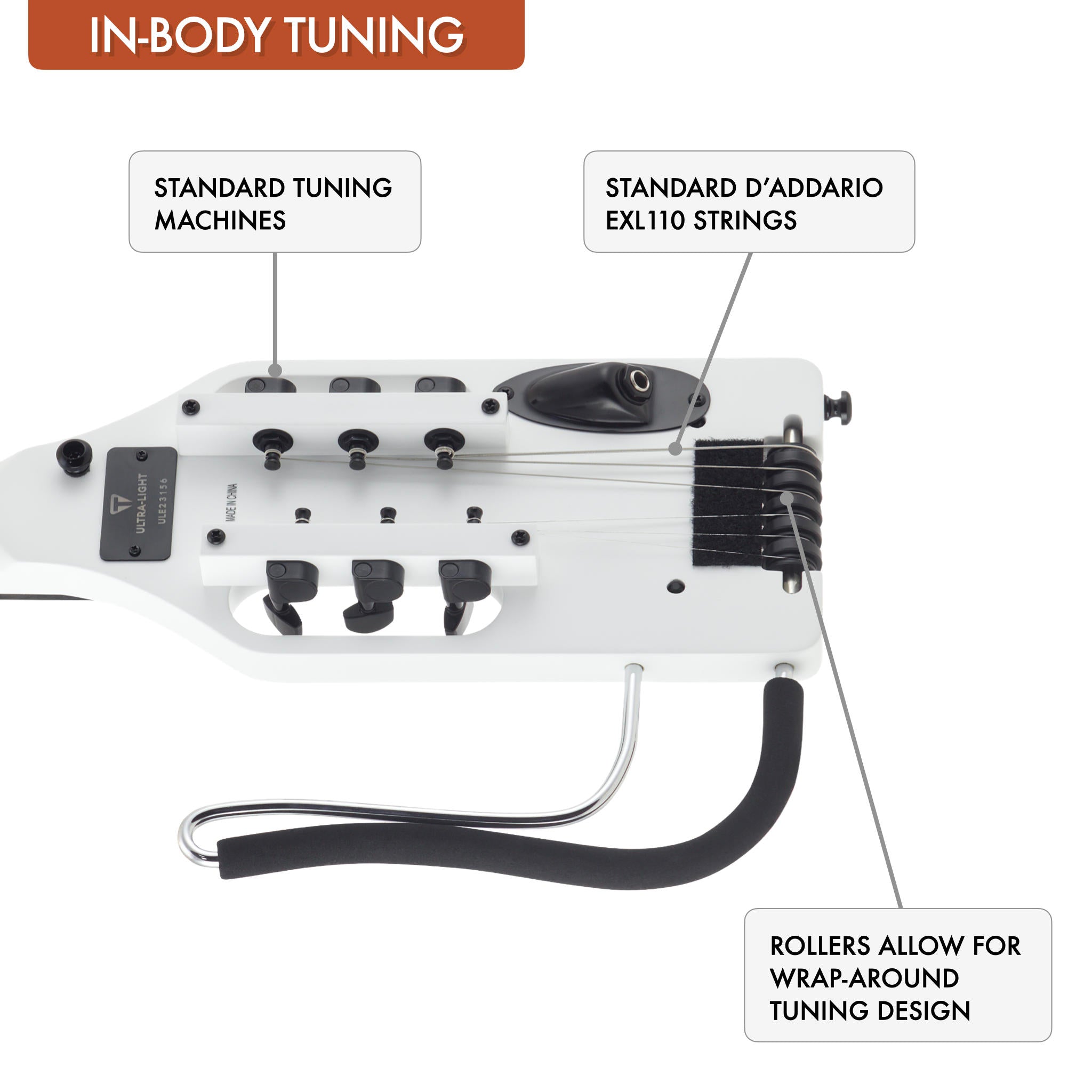 B-Stock Ultra-Light Electric (Satin White)-Traveler Guitar®