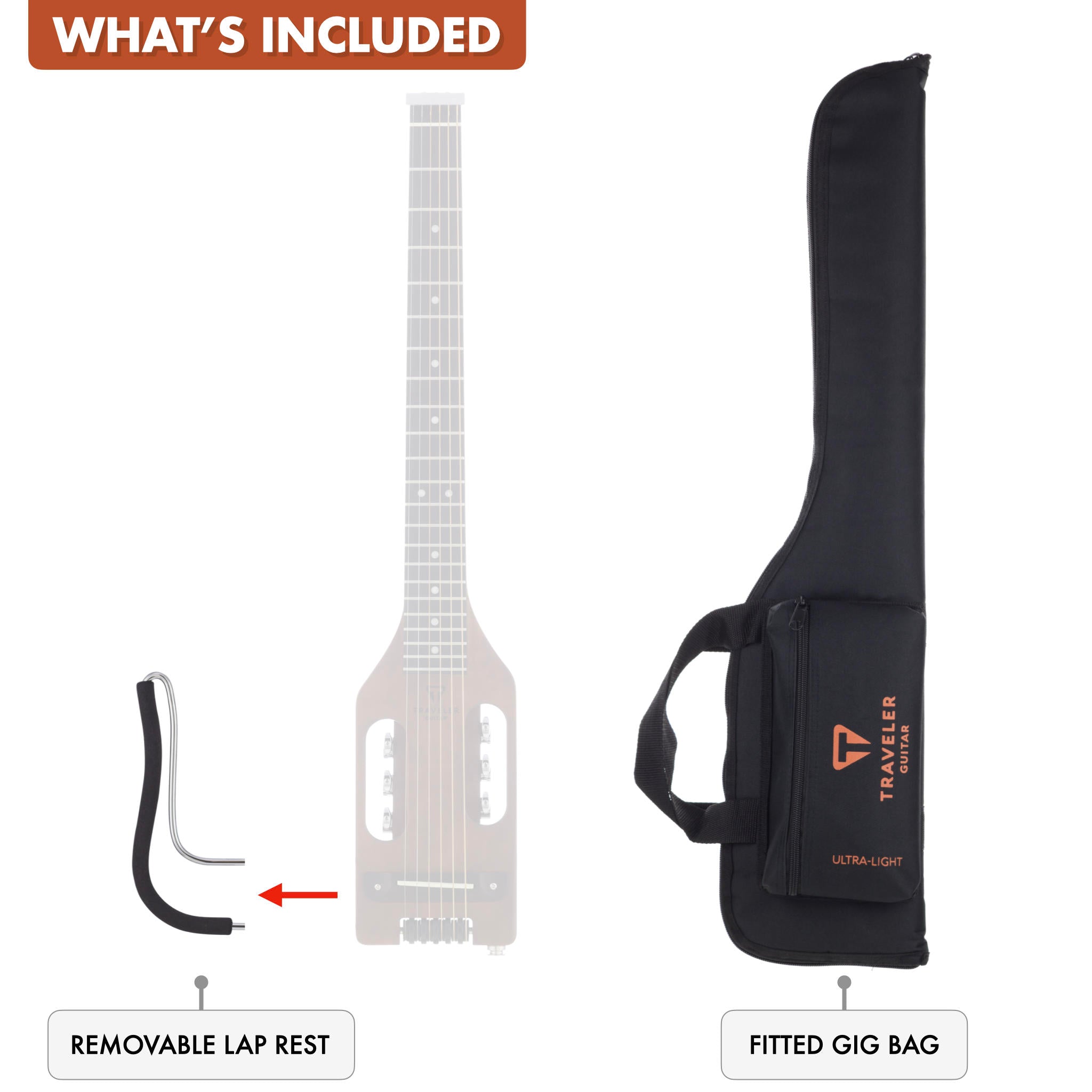 B-Stock Ultra-Light Acoustic Lefty (Antique Brown)-Traveler Guitar®