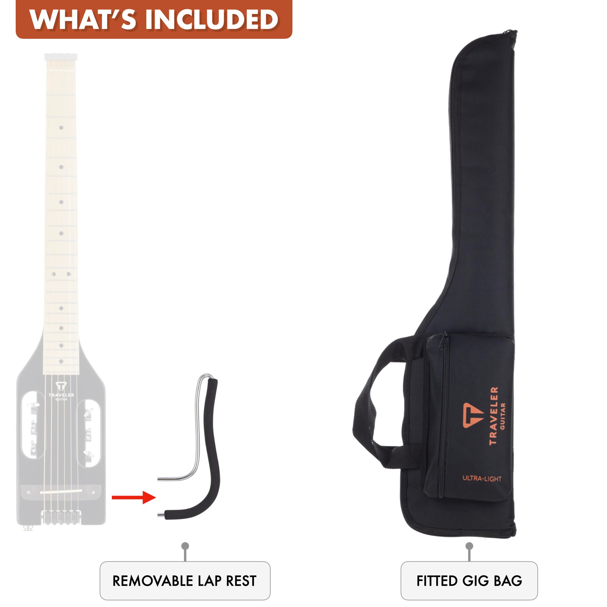 Used Ultra-Light Acoustic Standard (Gloss Black)-Traveler Guitar®