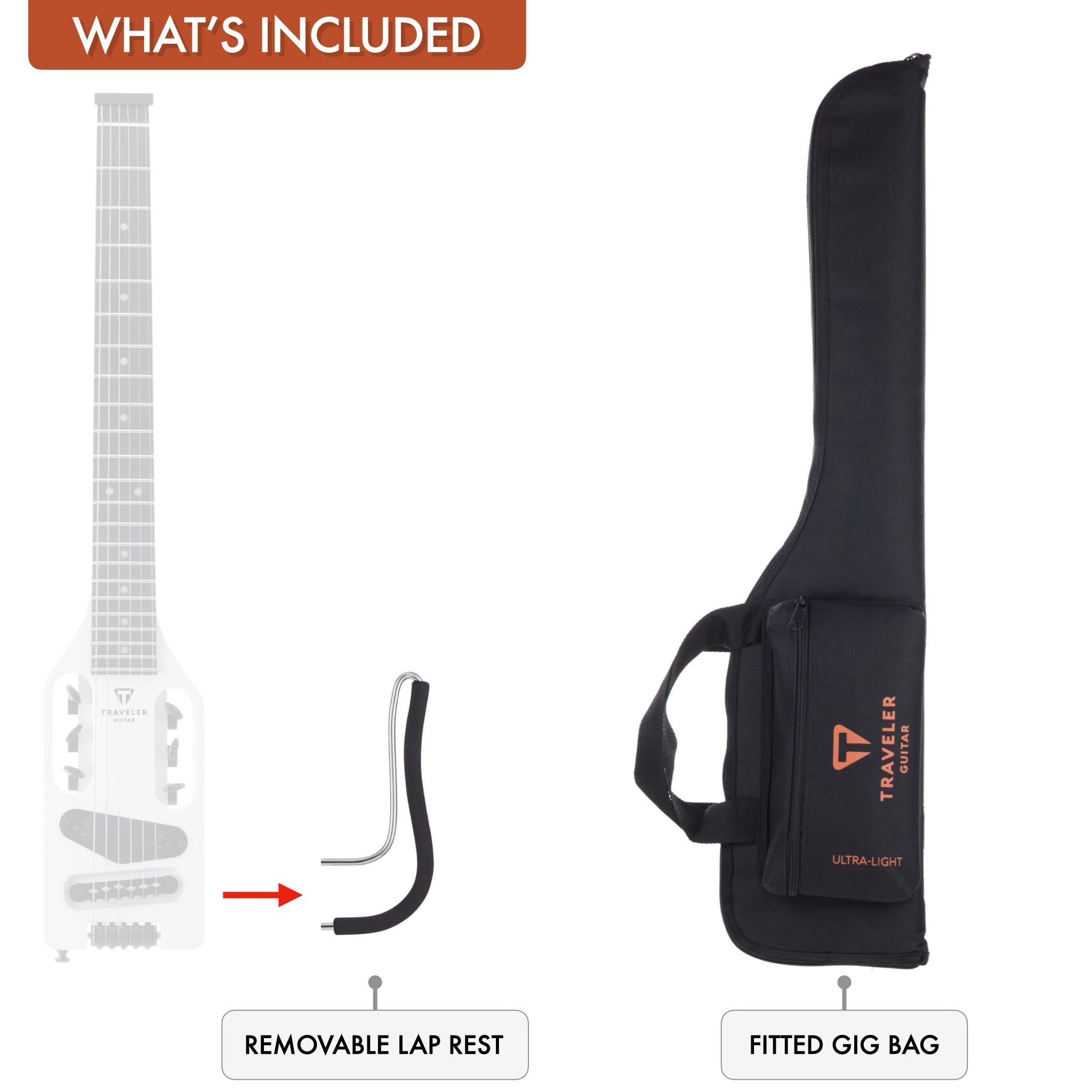 B-Stock Ultra-Light Electric (Satin White)-Traveler Guitar®