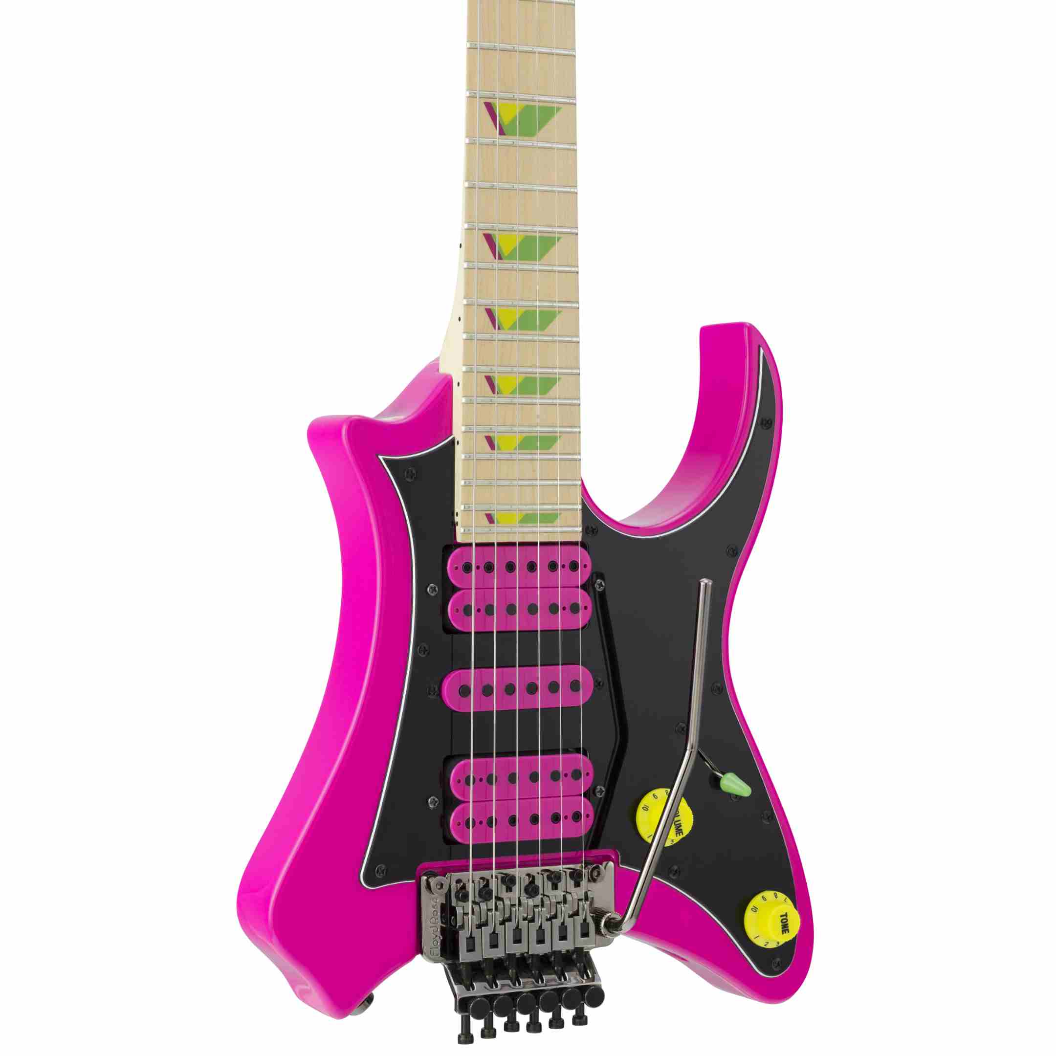 B-Stock Vaibrant® Deluxe V88X (Hot Pink)-Traveler Guitar®