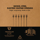 Nickel Steel Regular Light Electric Guitar Strings-Traveler Guitar®