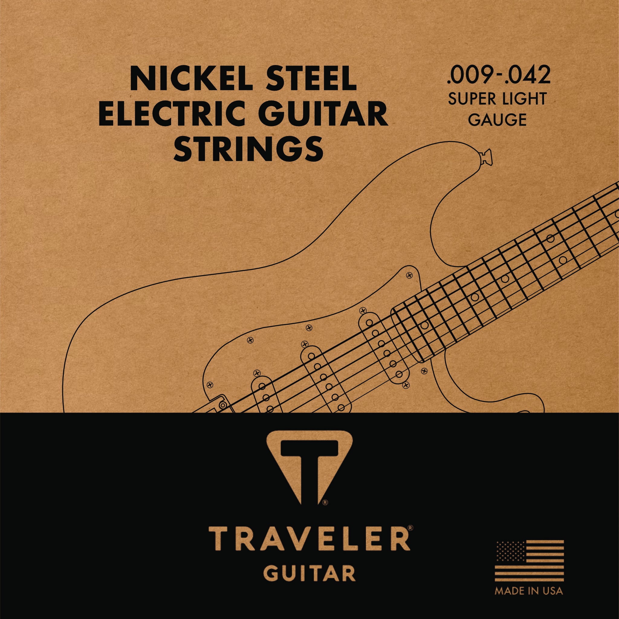 Traveler Guitar Electric GUitar Strings 9-42
