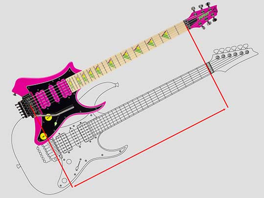 Vaibrant Series guitars feature full-scale necks, so playability doesn't suffer. Only the body is small.