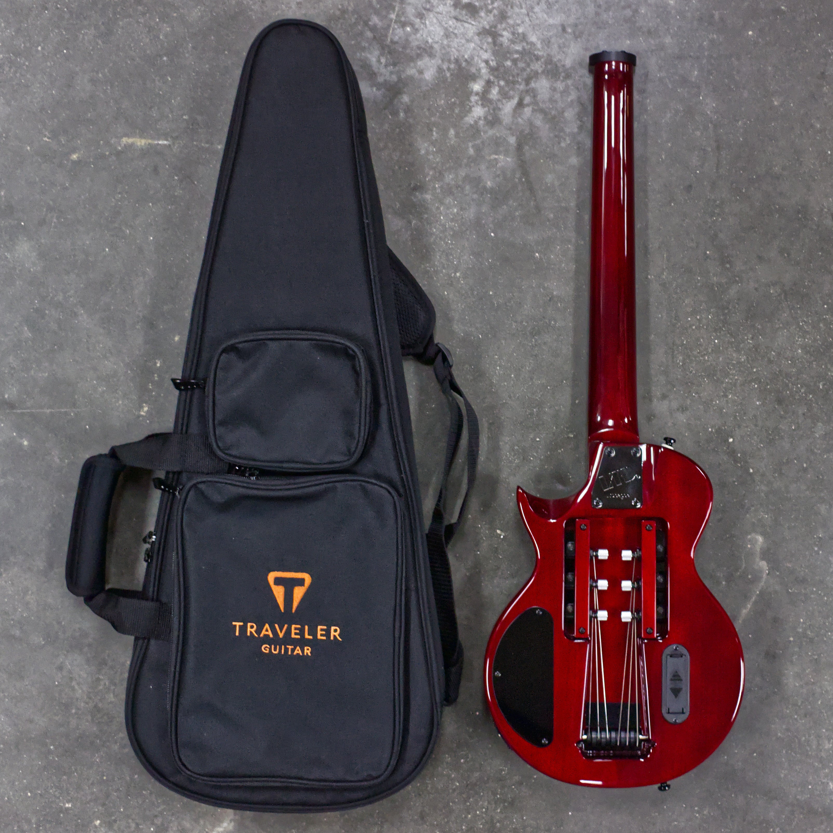 EC-1 Deluxe Mod Shop (See Thru Black Cherry w/ EMG 81)-Traveler Guitar®