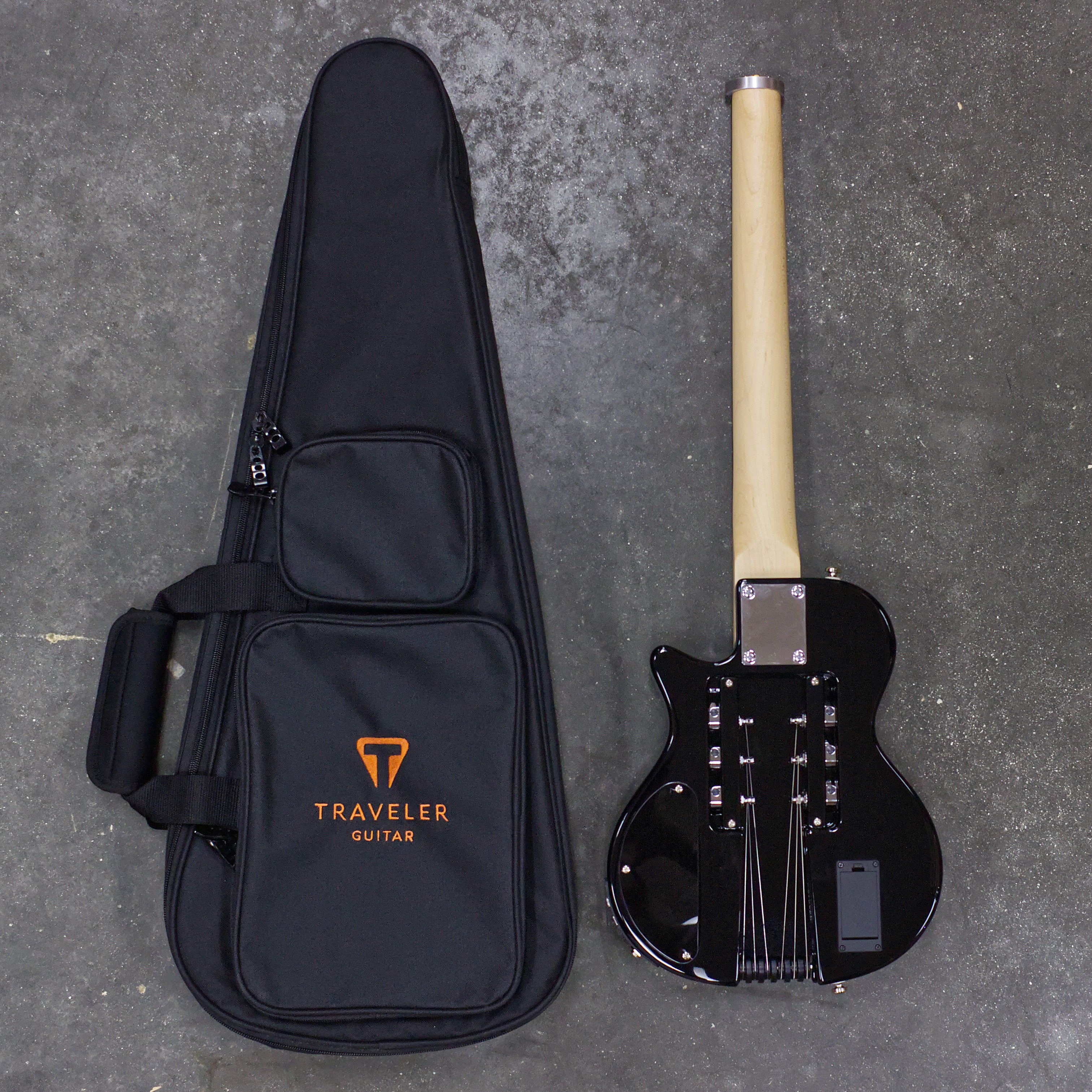 EG-1 Custom Mod Shop (Gloss Black/ Chrome Hardware/ Duncan Devastator)-Traveler Guitar®