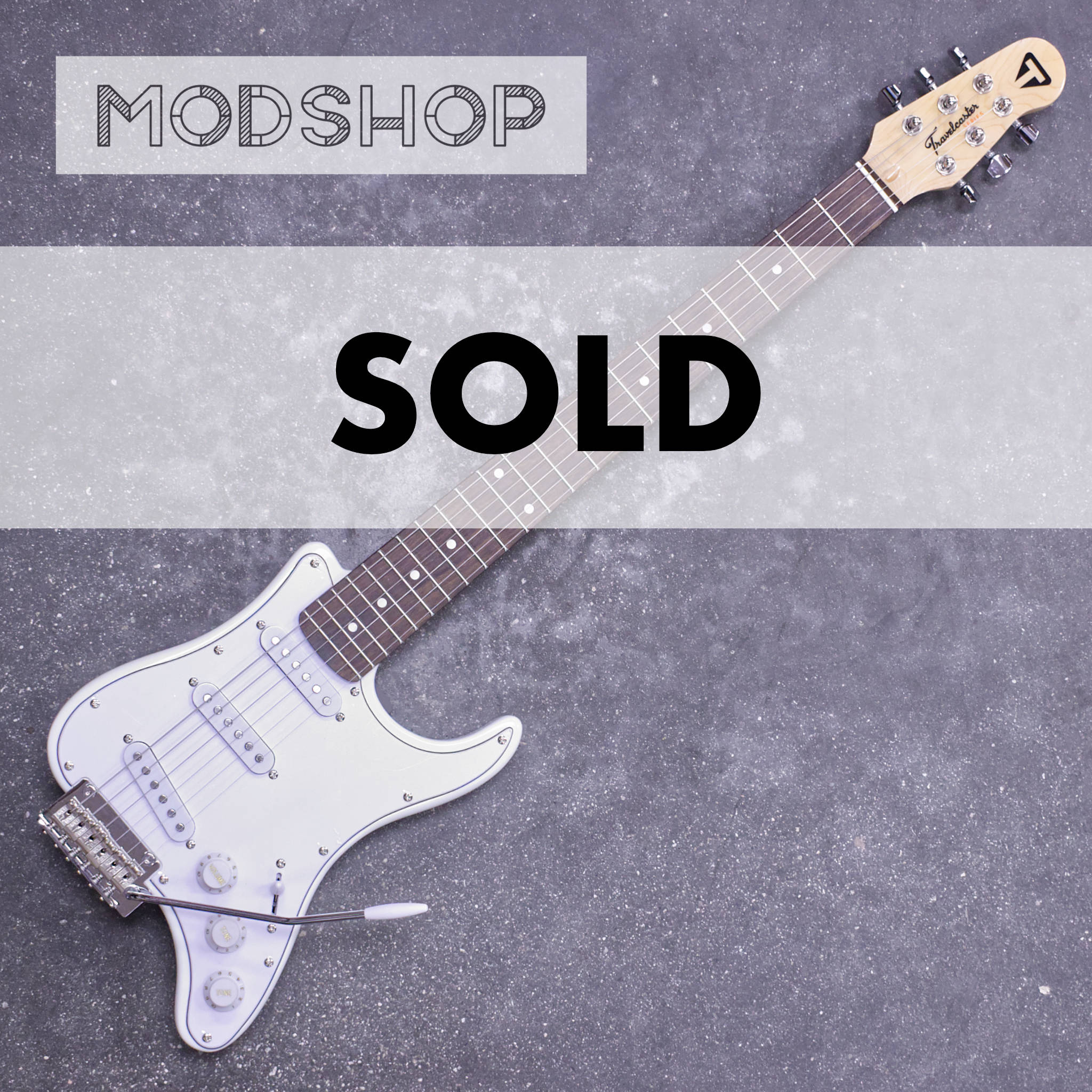 Travelcaster Deluxe Mod Shop (Gloss White/ Walnut/ SSS)-Traveler Guitar®
