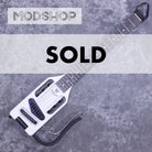 Ultra-Light Electric MOD SHOP (Satin White/ Black Hardware/ Locking Tuners)-Traveler Guitar®