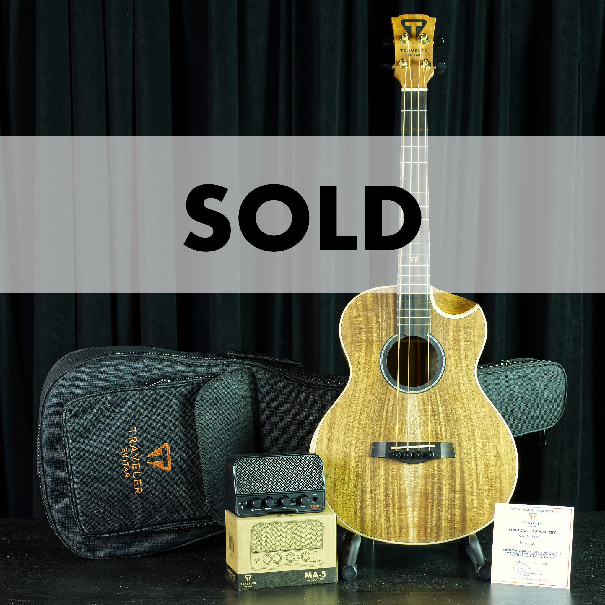 CL-3 Bass (Koa) Prototype front