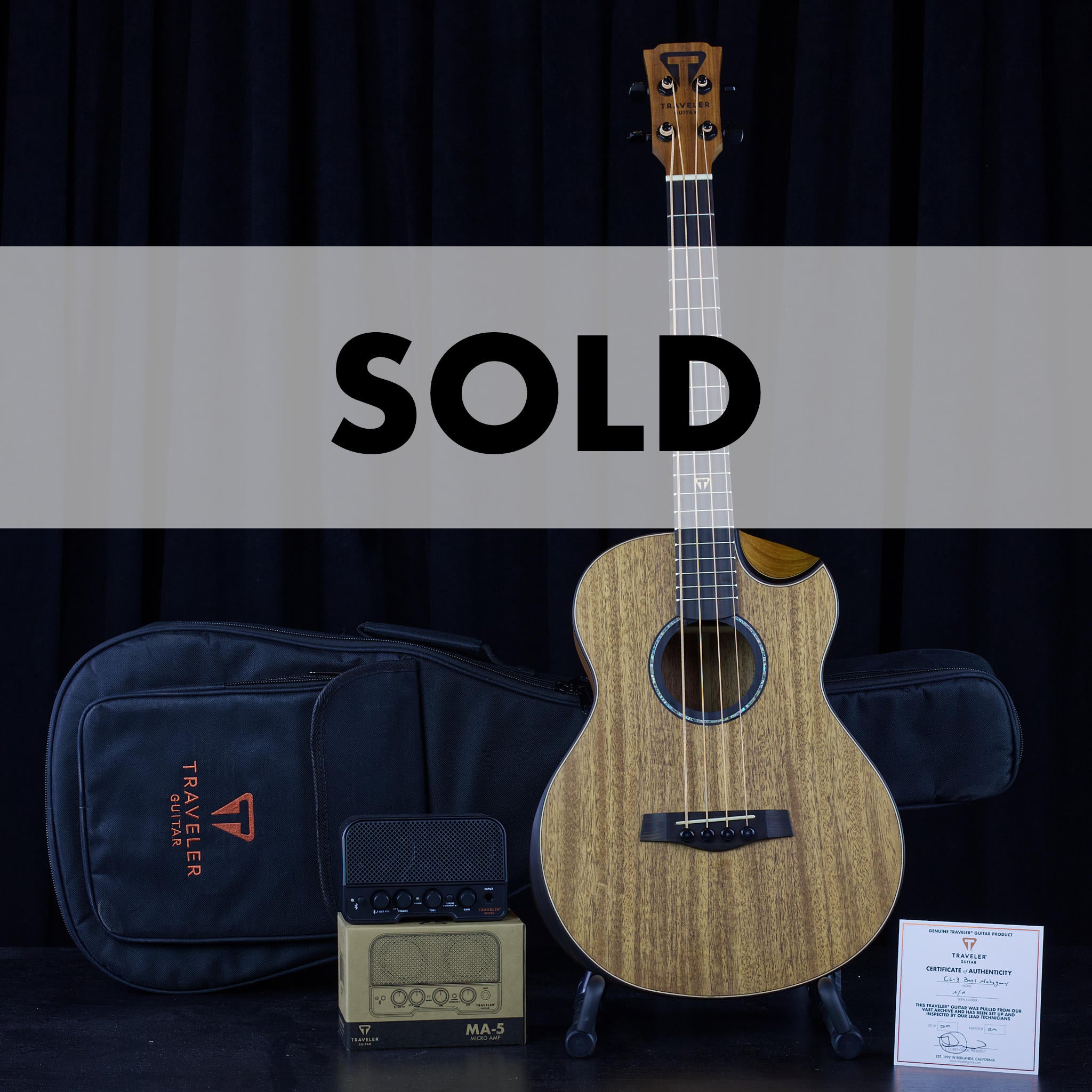 CL-3 Bass (Mahogany) Prototype-Traveler Guitar®