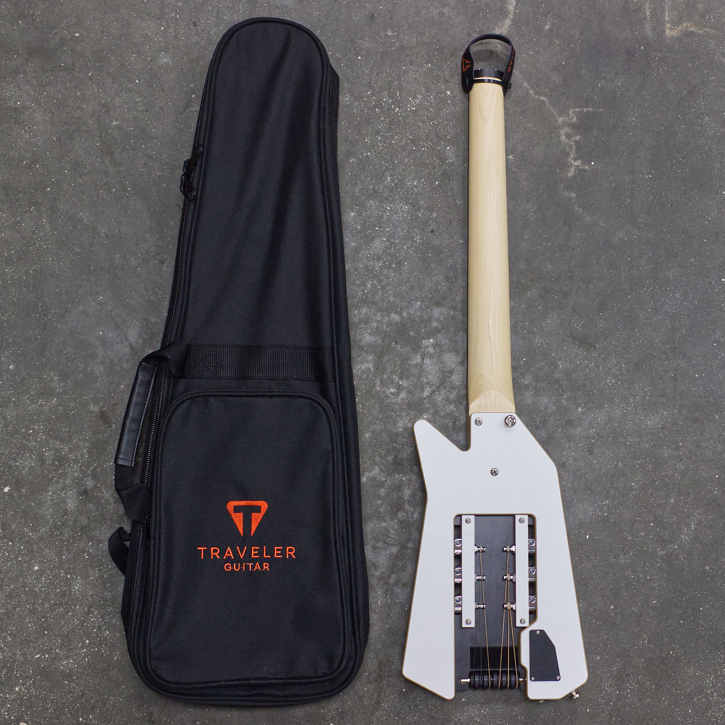 Edge Black and Angel White (prototype)-Traveler Guitar®
