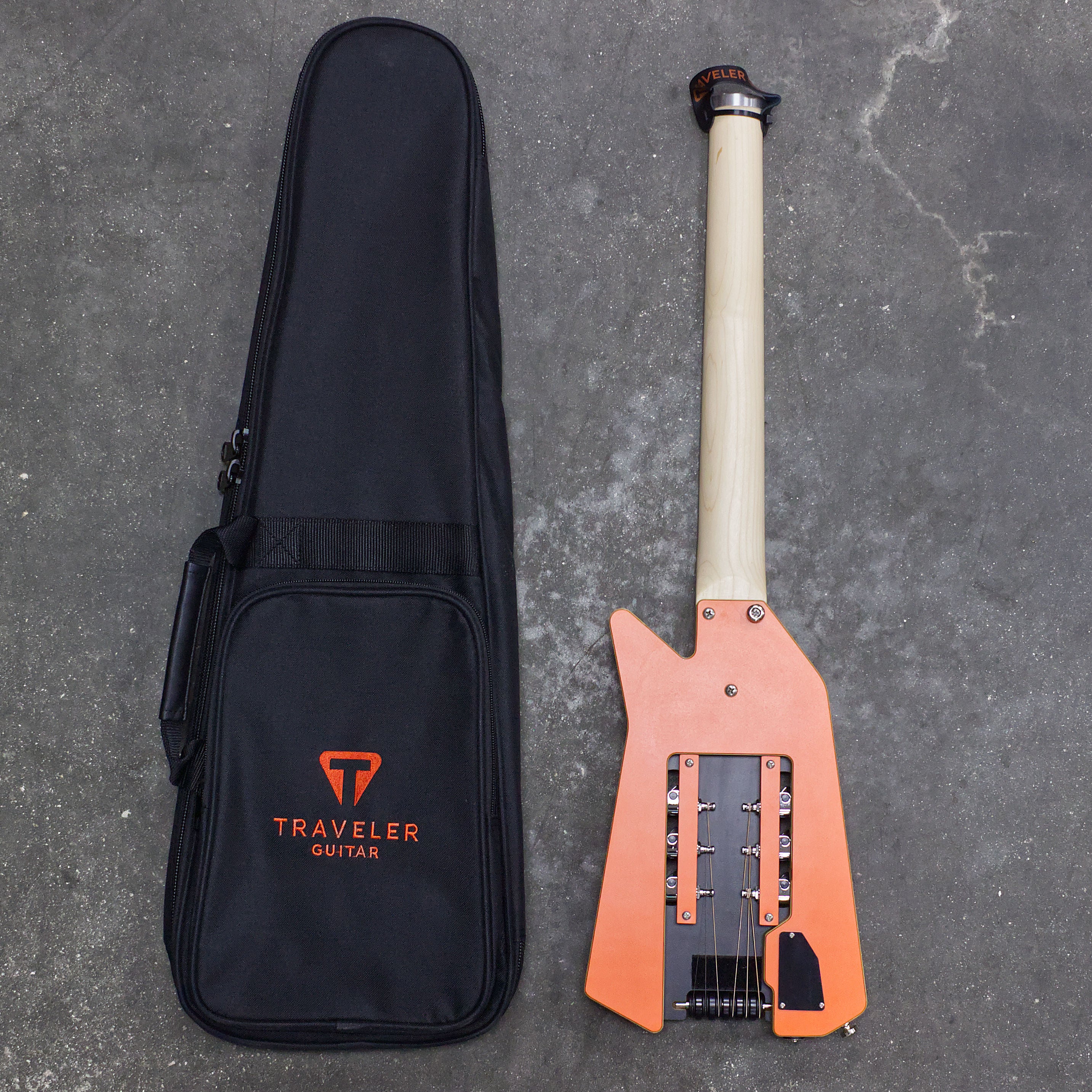 Edge Orange and Black (prototype)-Traveler Guitar®