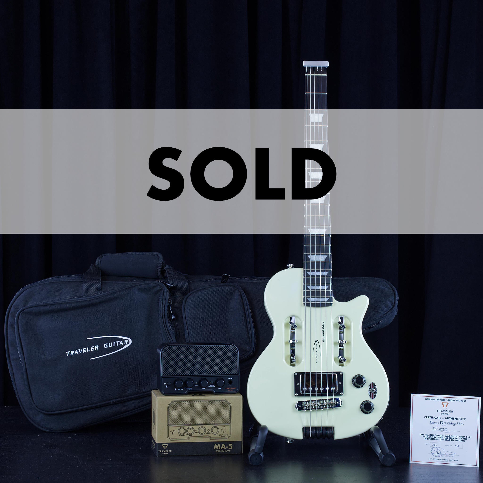 Traveler Guitar Escape EG-1 (Vintage White) Electric Guitar Archive Guitar front