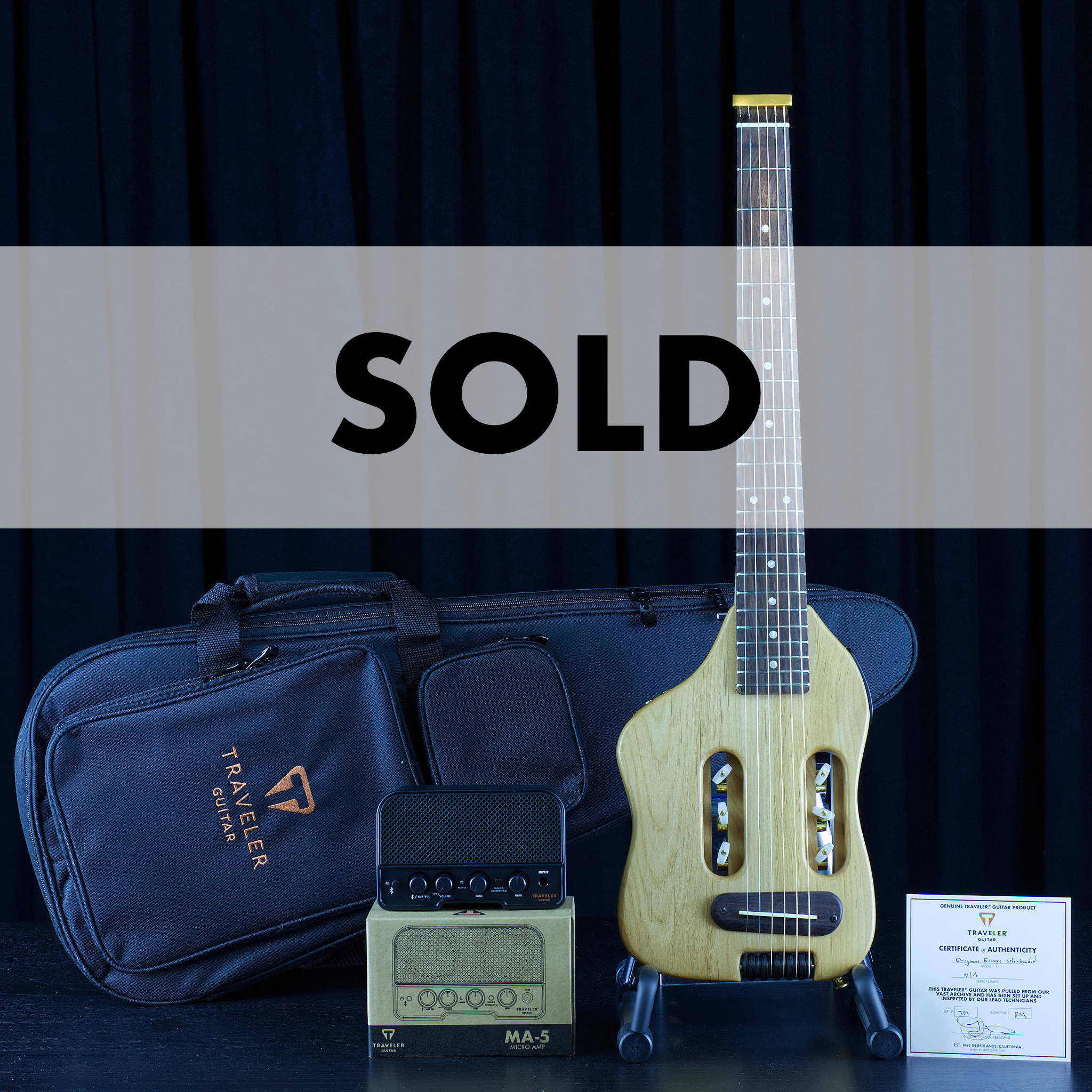 Original Escape Left-Handed (Natural) Acoustic-Electric Guitar front