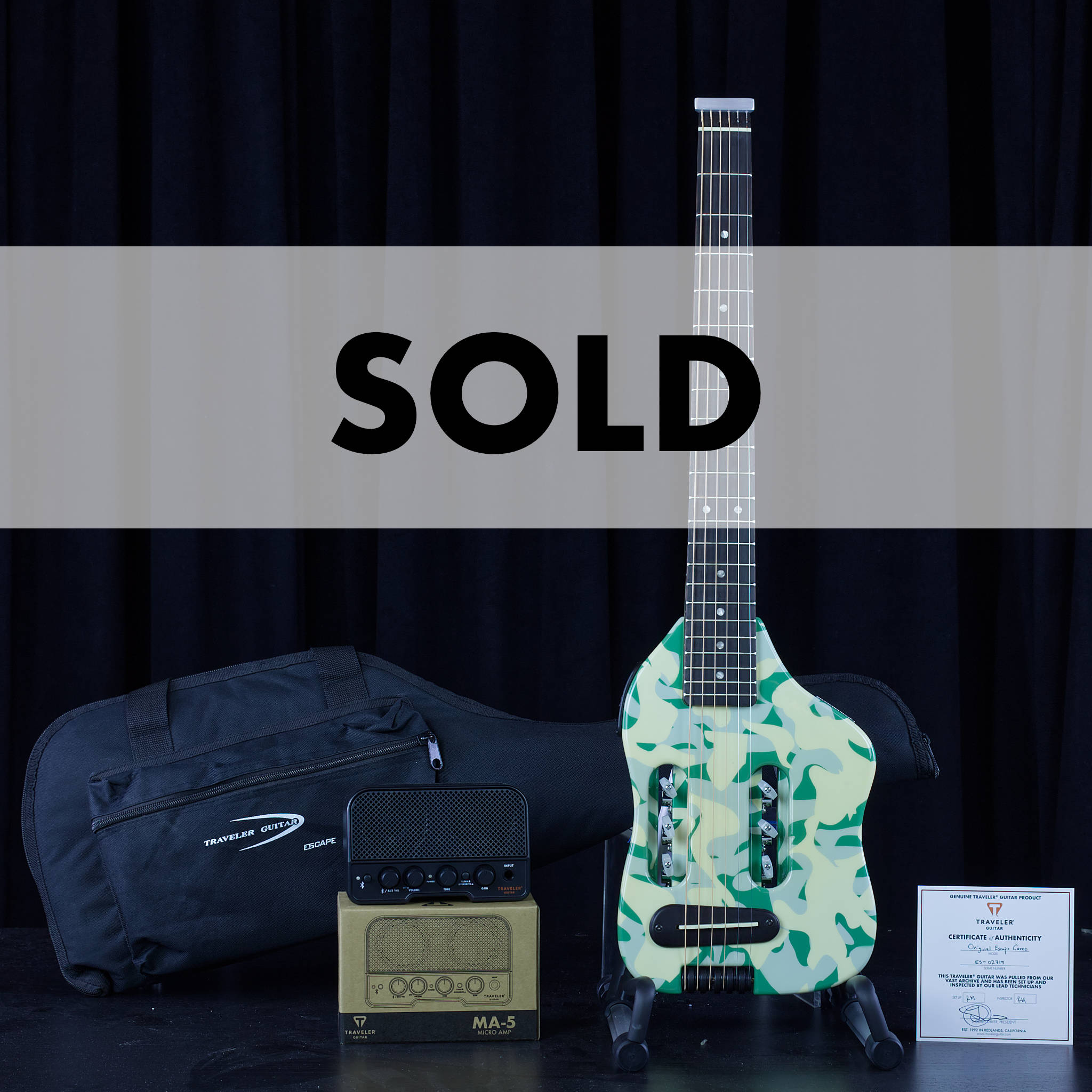 Original Escape Acoustic-Electric Guitar (Camo)-Traveler Guitar®