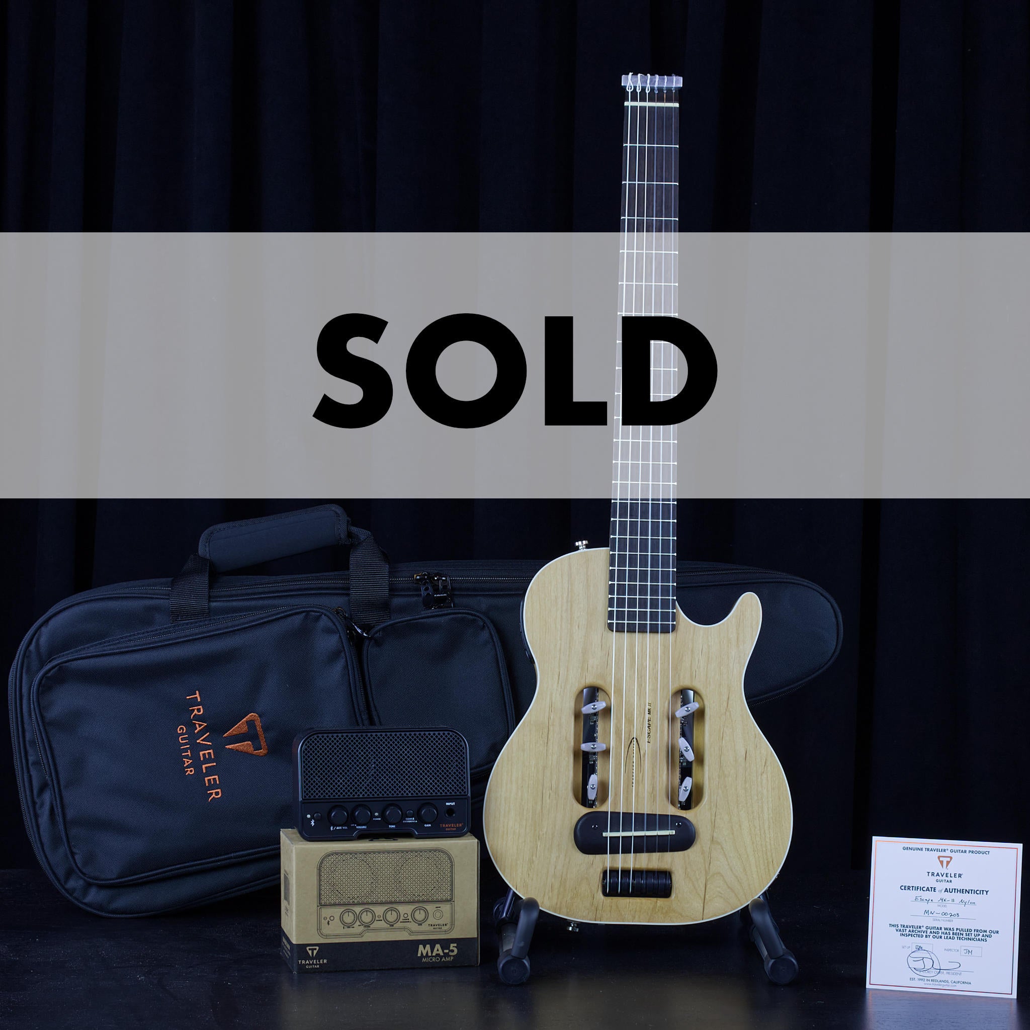 Escape Mark II Nylon (Spruce) Acoustic-Electric Guitar-Traveler Guitar®