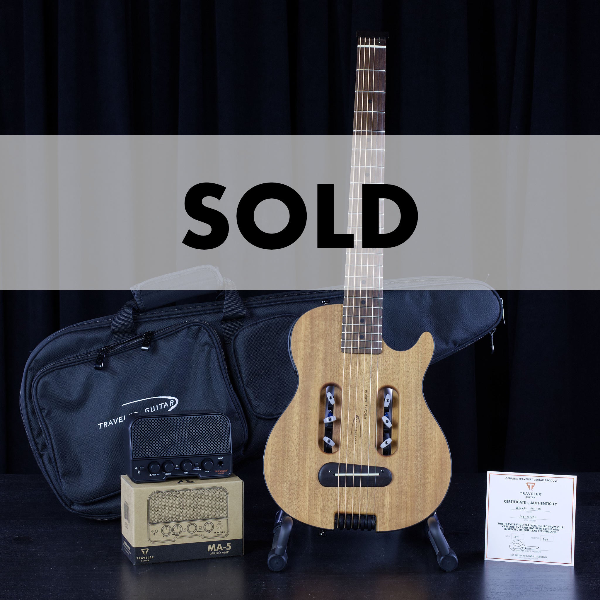 Escape Mark III (Mahogany) Acoustic-Electric Guitar-Traveler Guitar®