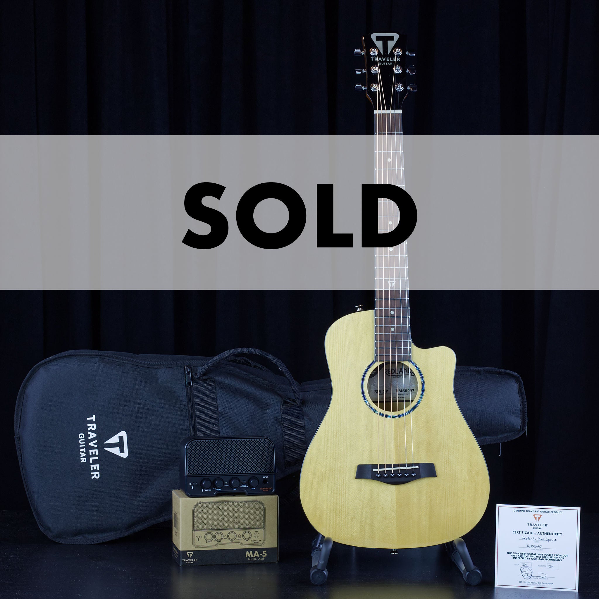 Redlands Mini Acoustic (Gloss Spruce)-Traveler Guitar®