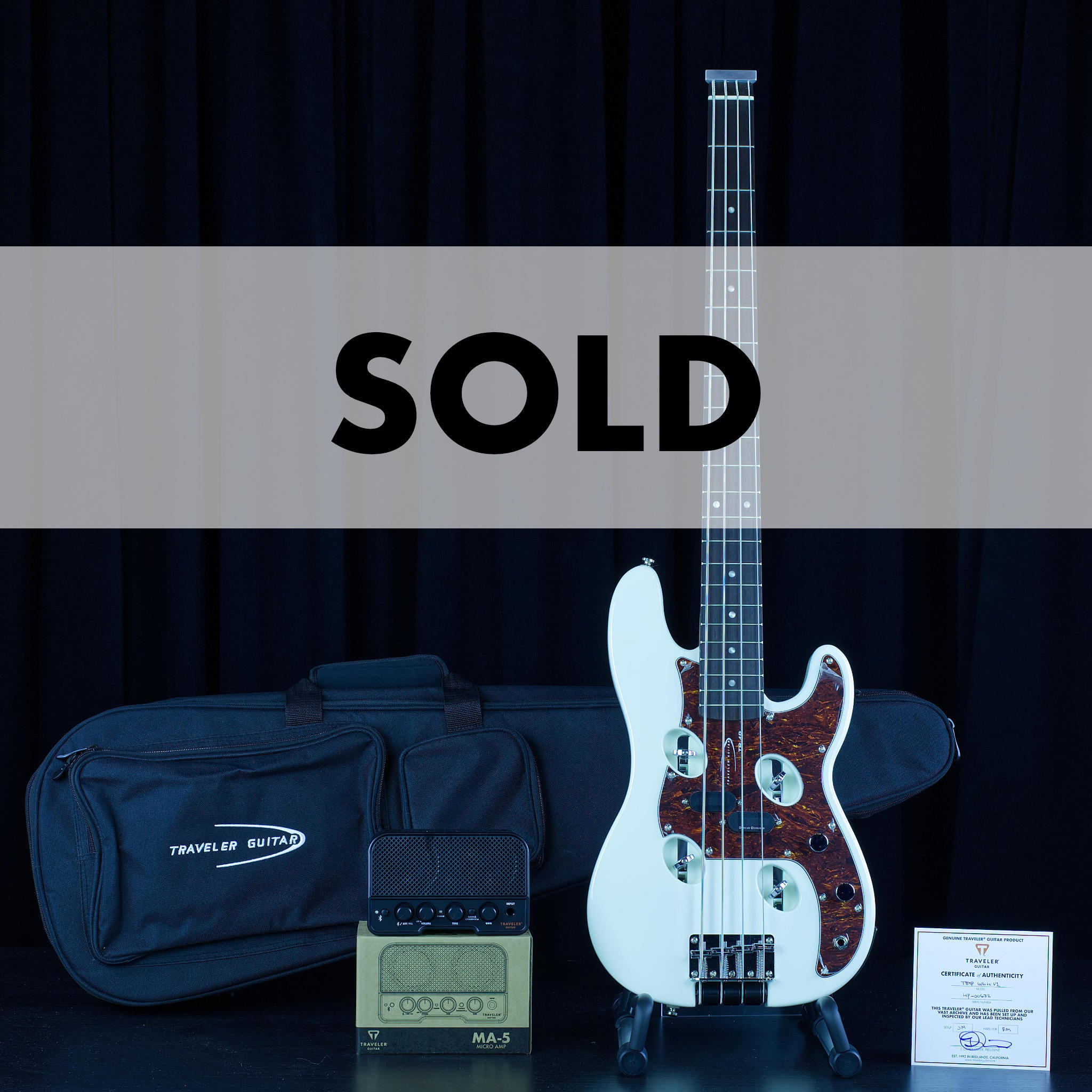 TB4P Bass (Gloss White)-Traveler Guitar®