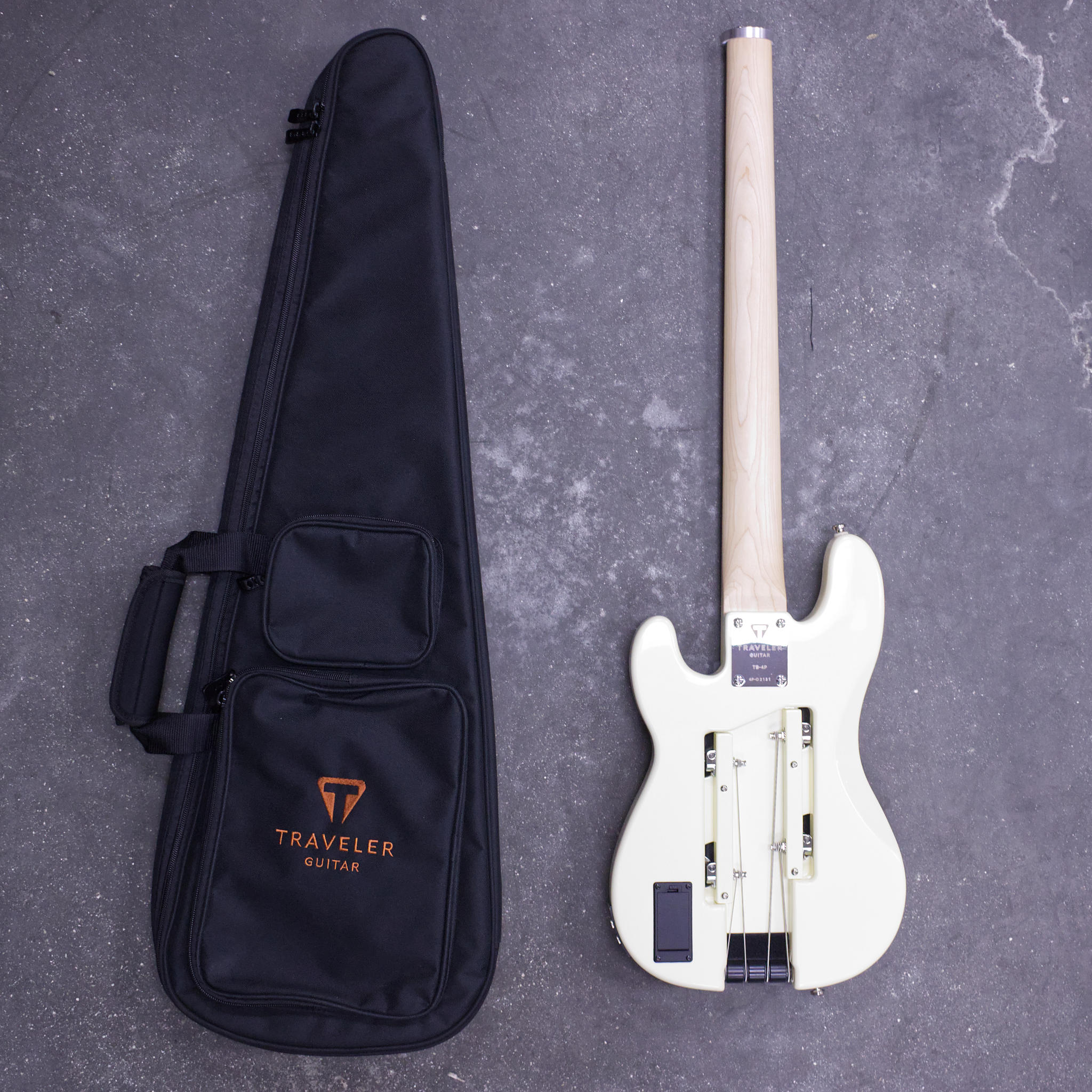 TB-4P Bass (Pearl White)-Traveler Guitar®