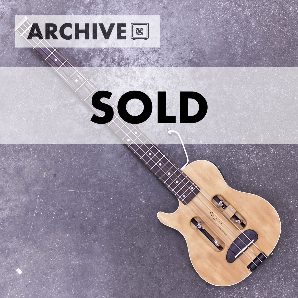 Archive-Escape Mark II Bass (Spruce Lefty) Acoustic-Electric Bass Guitar Bass