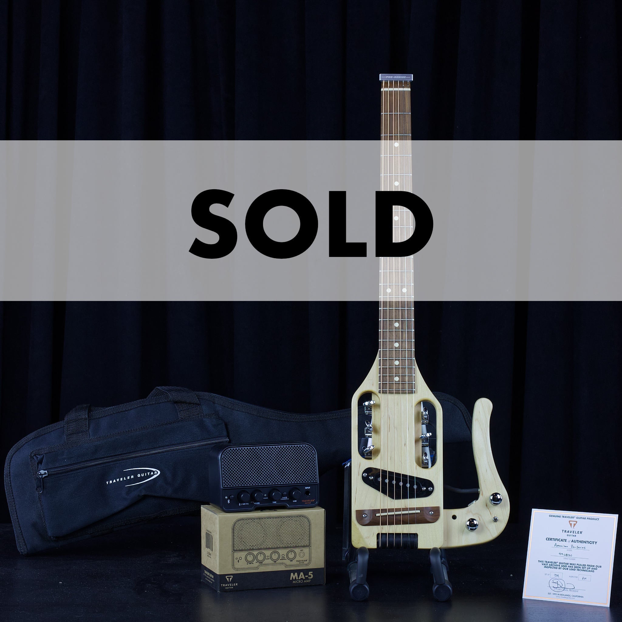 Archive-Pro-Series ("The Traveler") (Maple) made in USA Hybrid Guitar