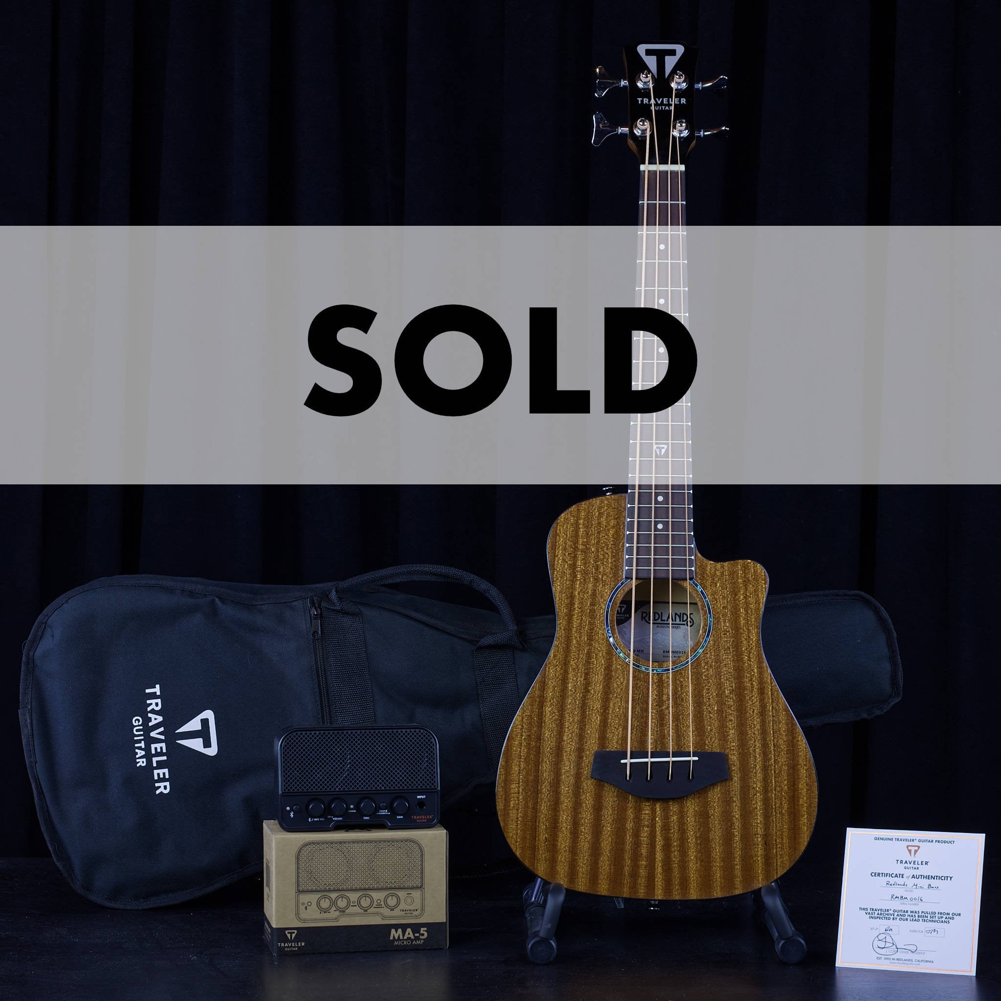 Archive-Redlands Mini Acoustic Bass (Gloss Mahogany) Acoustic Guitar