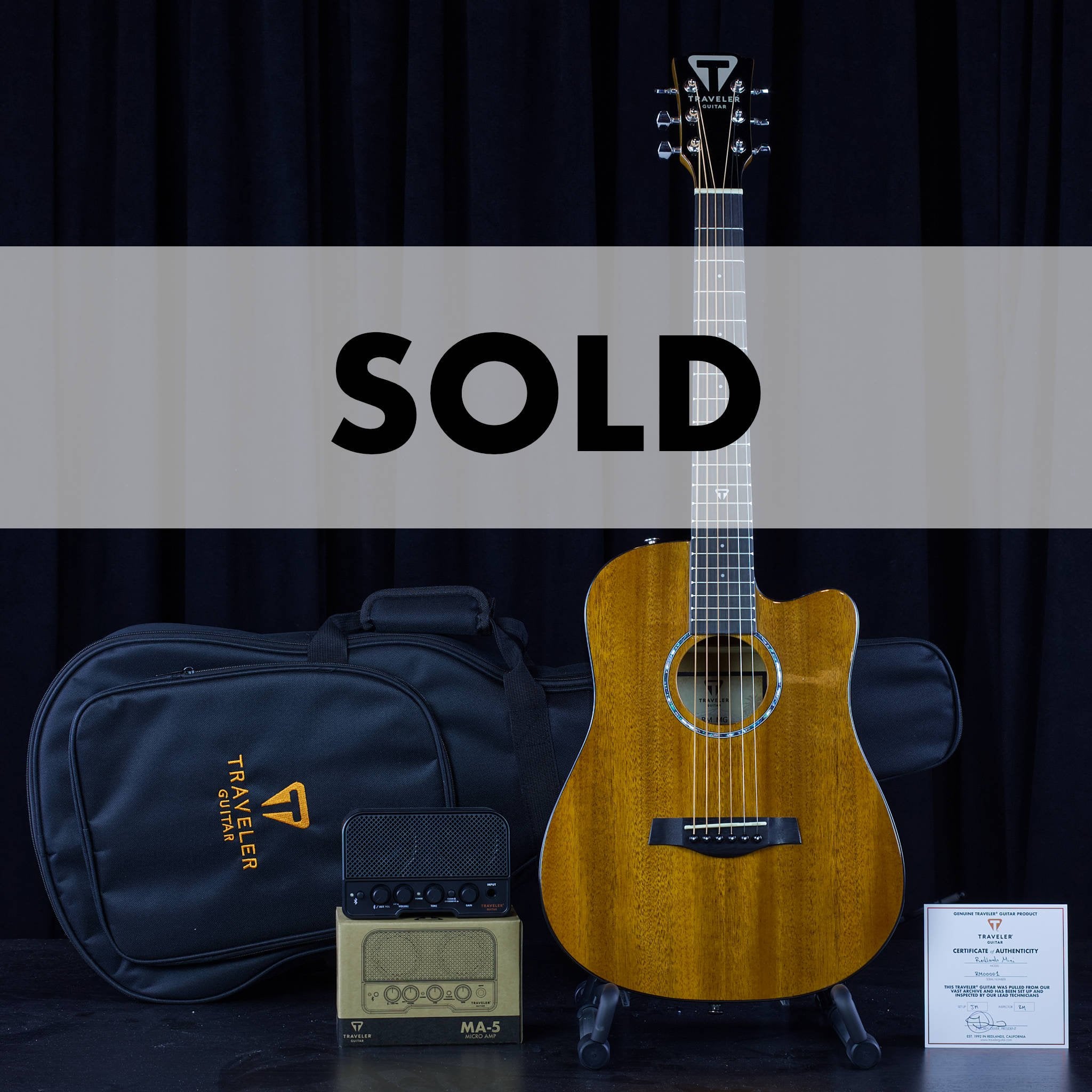 Archive-Redlands Mini Acoustic (Gloss Mahogany) SERIAL 1 Acoustic Guitar