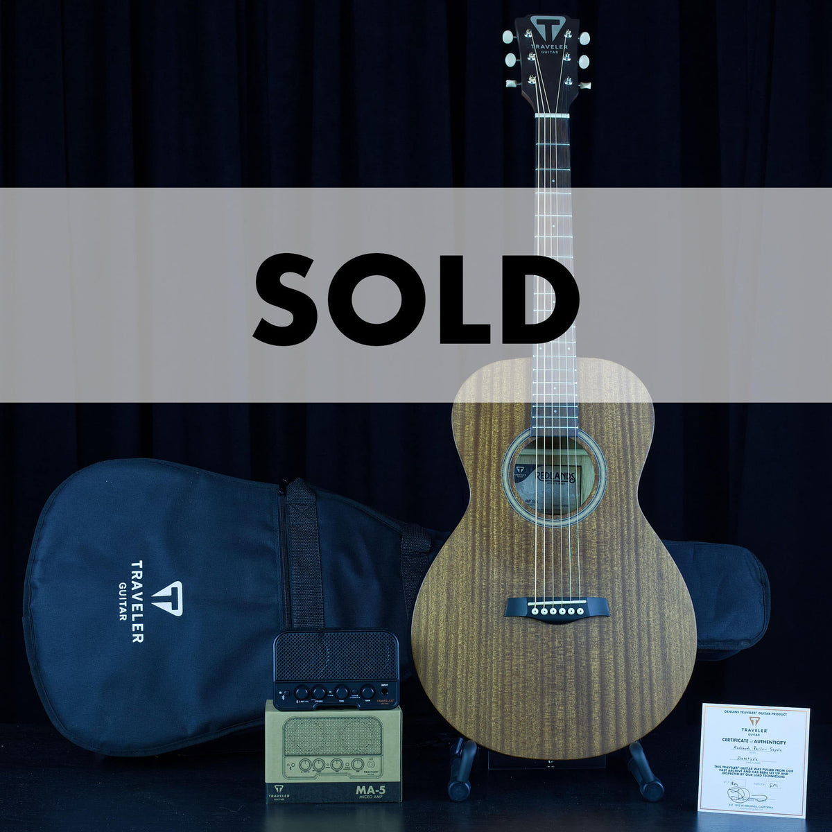 Archive-Redlands Parlor (Sapele) Acoustic Guitar