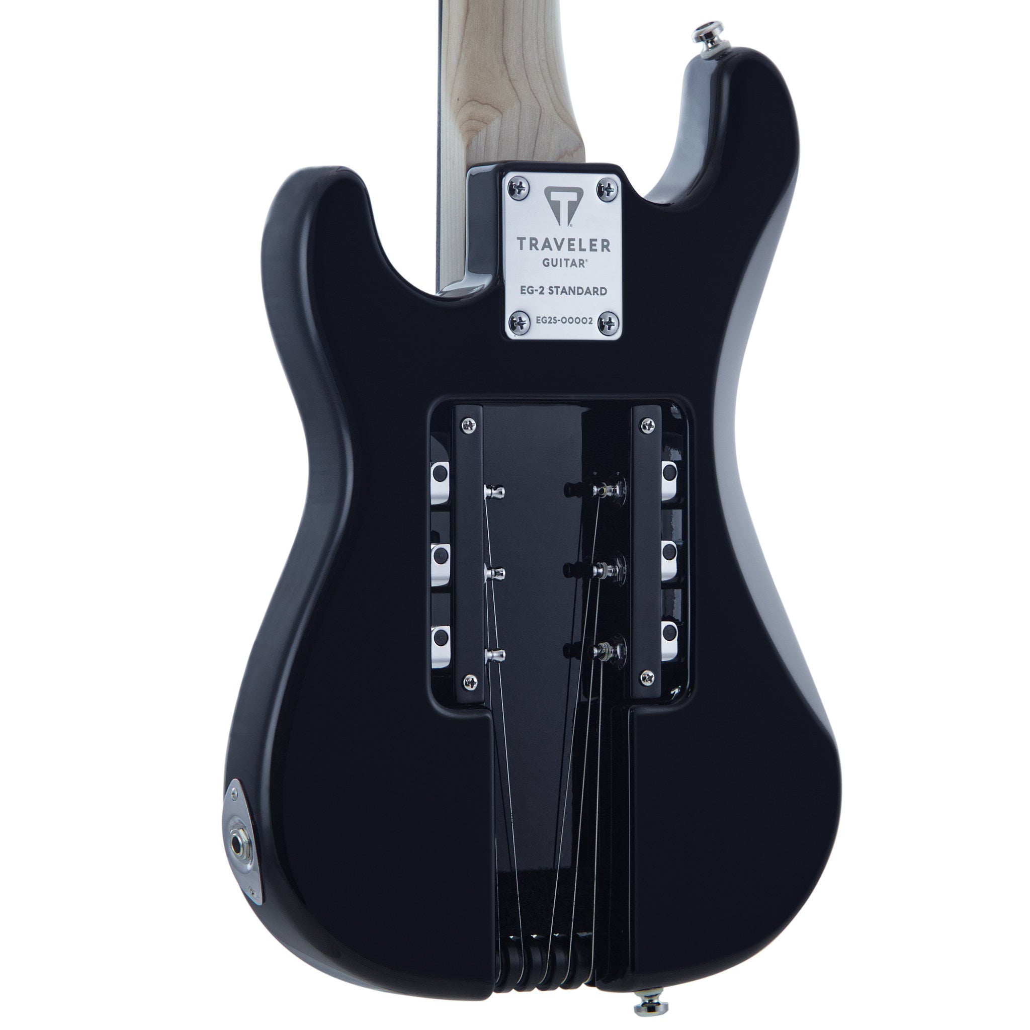 EG-2 Electric Guitar (Gloss Black) - Traveler Guitar® (back detail)