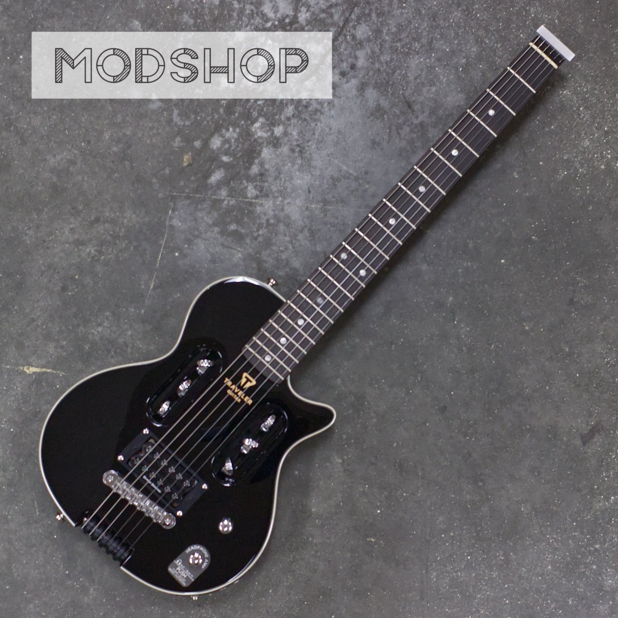 MOD SHOP-EG-1 Custom (Gloss Black/ Chrome Hardware/ Duncan Devastator) Electric Guitar