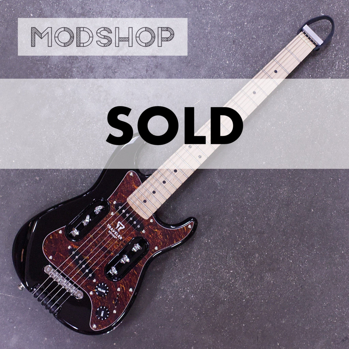 MOD SHOP EG-2 (Gloss Black/ Maple Fretboard) Electric Guitar