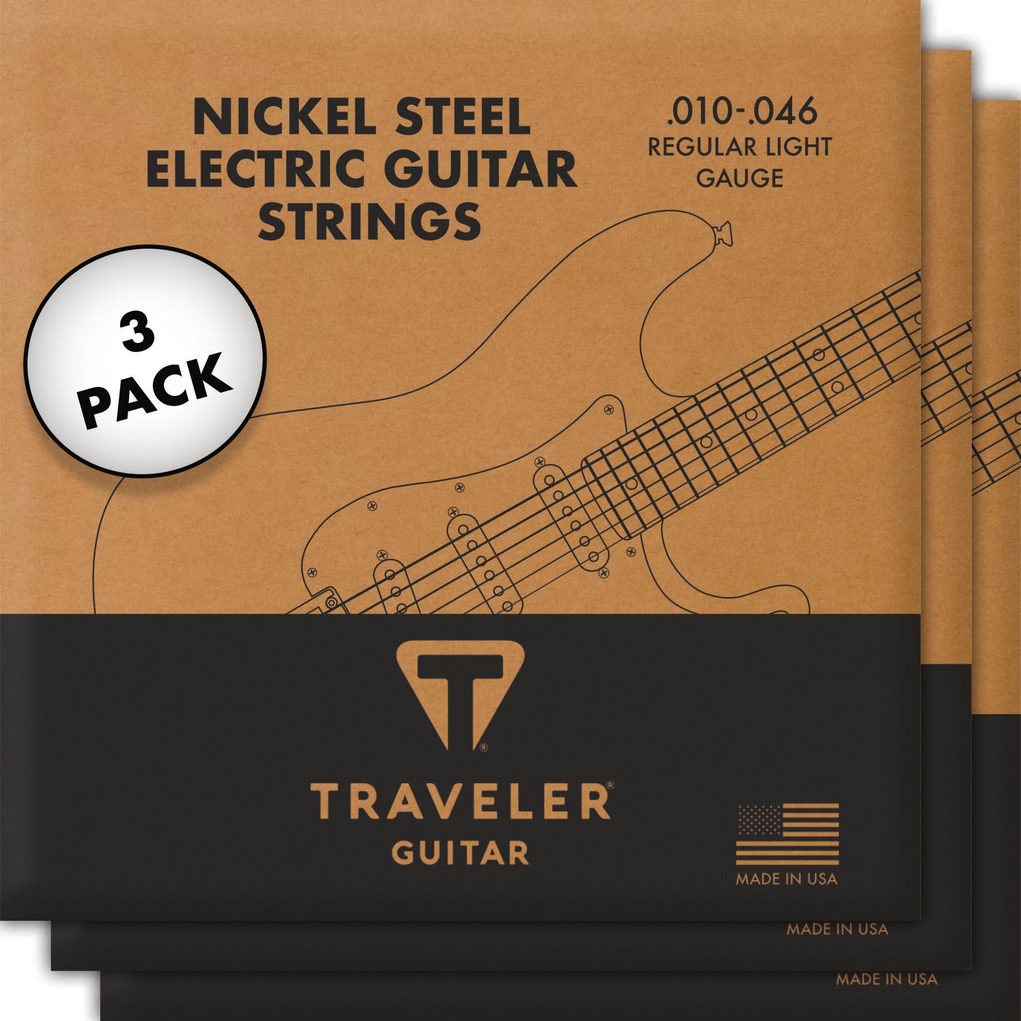 Nickel Steel Regular Light Electric Guitar Strings Accessory