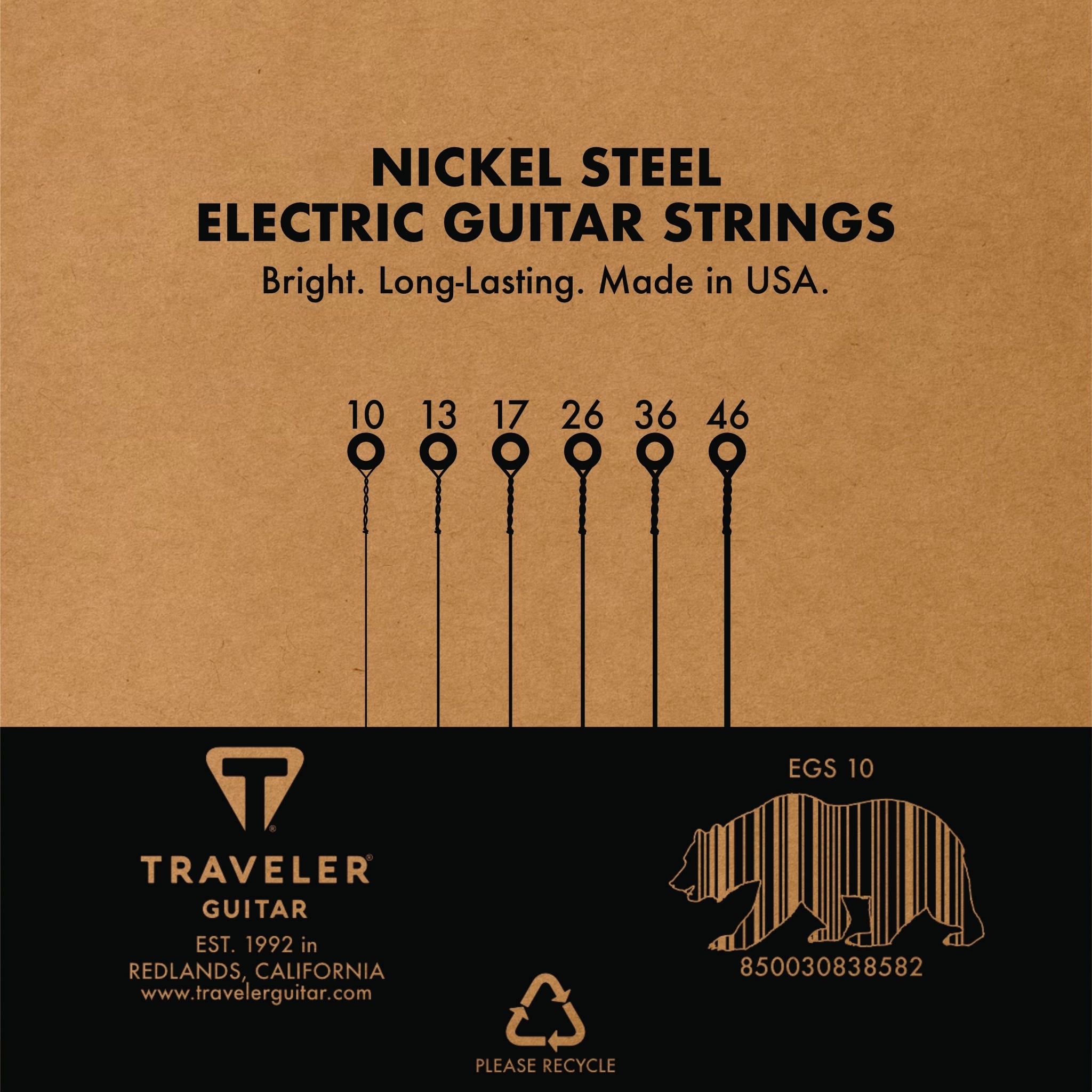 Nickel Steel Regular Light Electric Guitar Strings Accessory