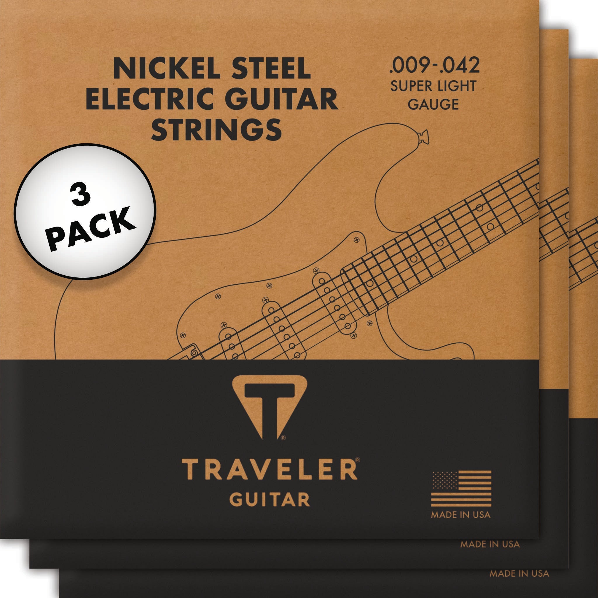 Nickel Steel Super Light Electric Guitar Strings Accessory