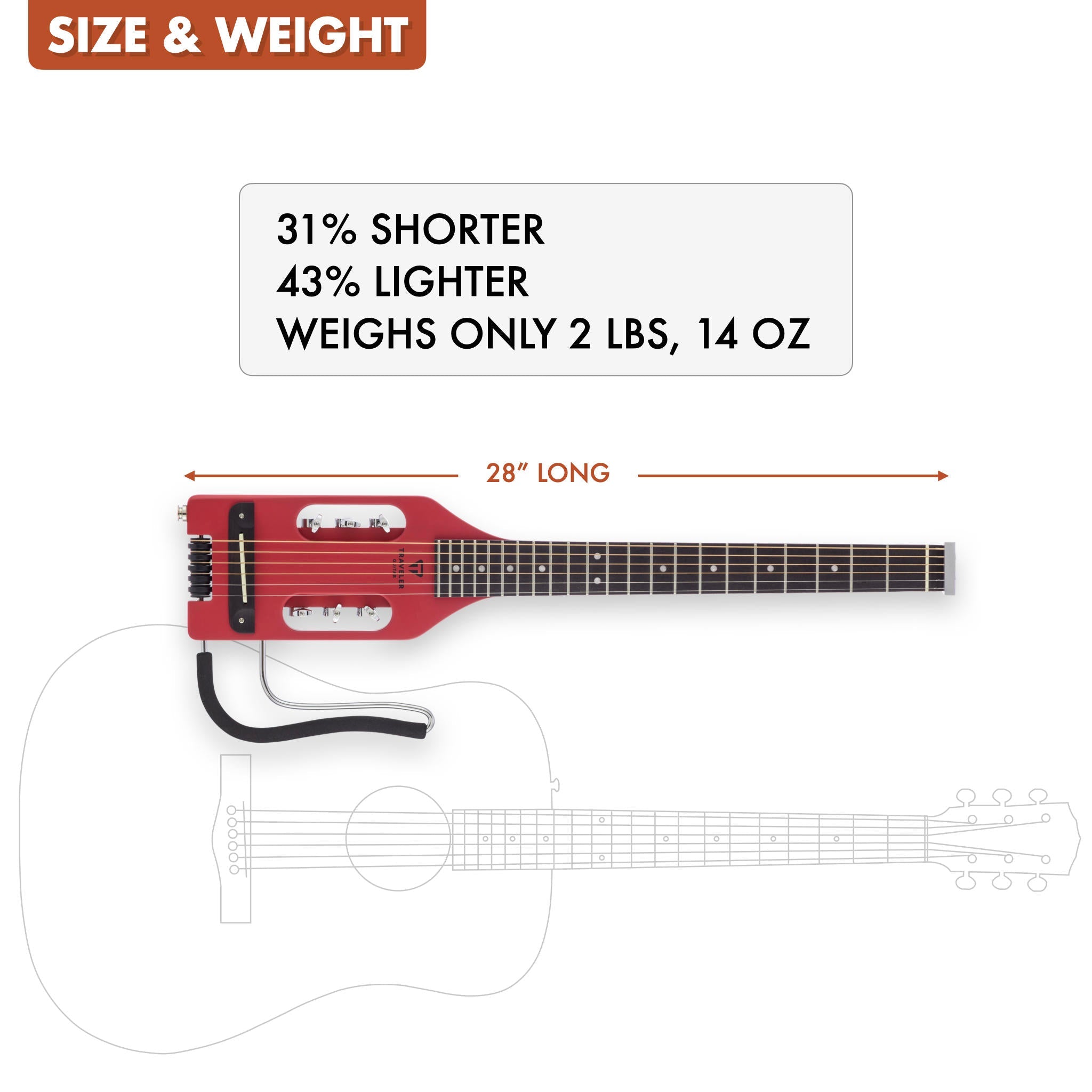 Used Ultra-Light Acoustic (Vintage Red) Acoustic Guitar
