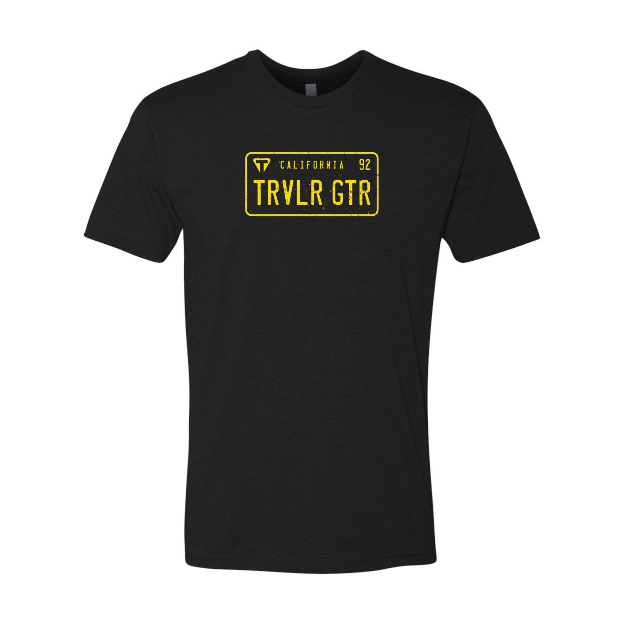 Traveler Guitar Origin License Plate Tee Apparel