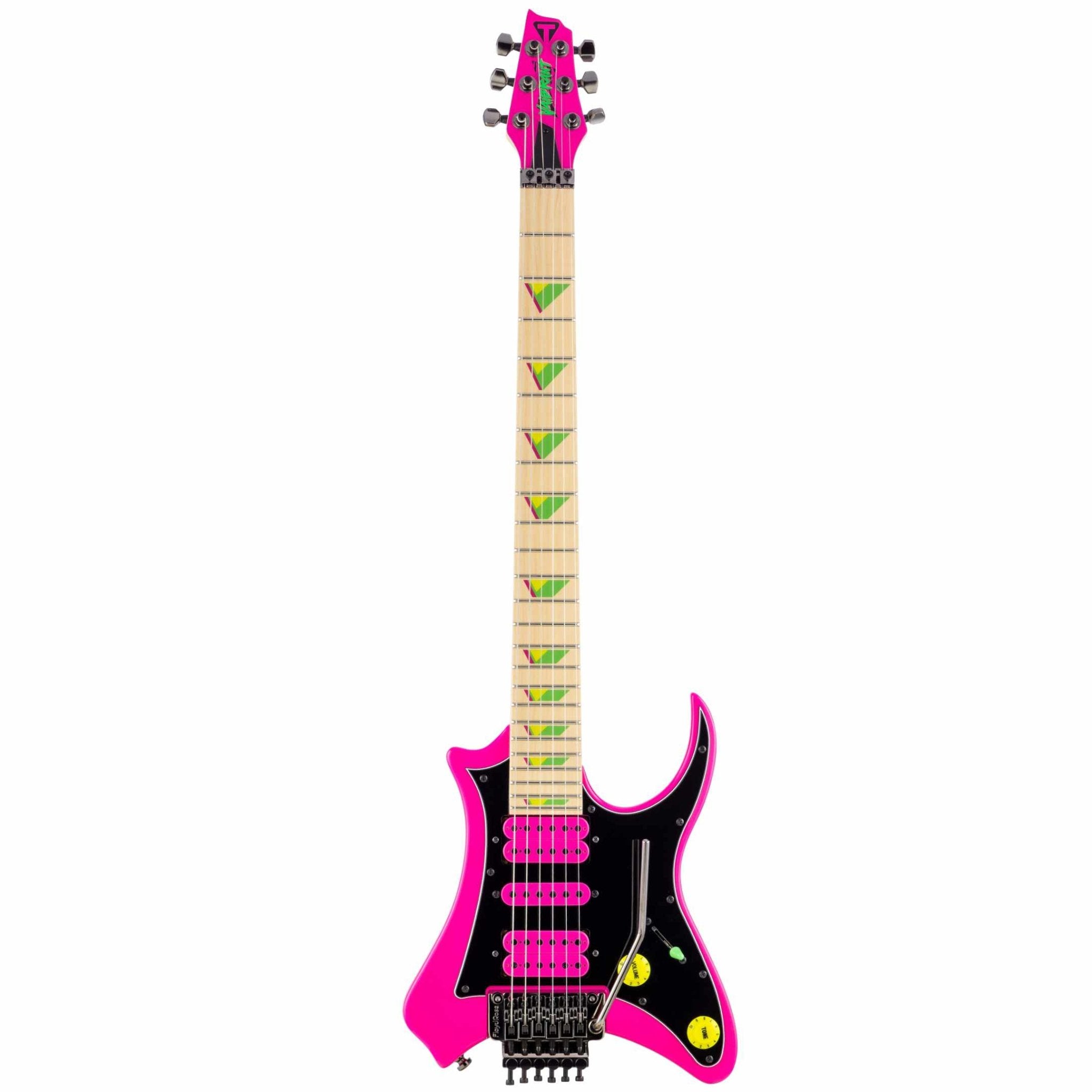 Used Vaibrant® Deluxe V88X (Hot Pink) Electric Guitar