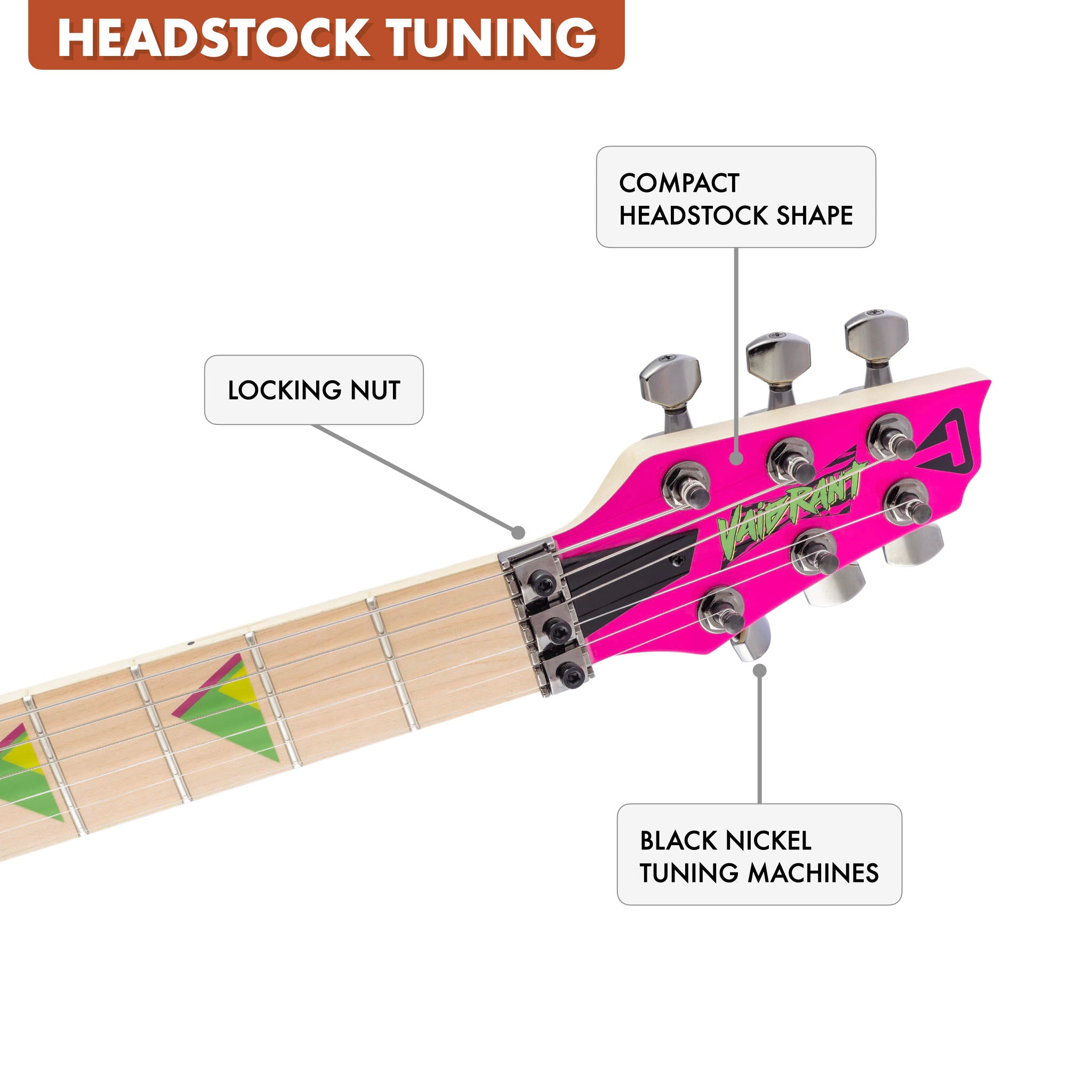 Vaibrant Deluxe V88X (Hot Pink) B-Stock Electric Guitar – Traveler