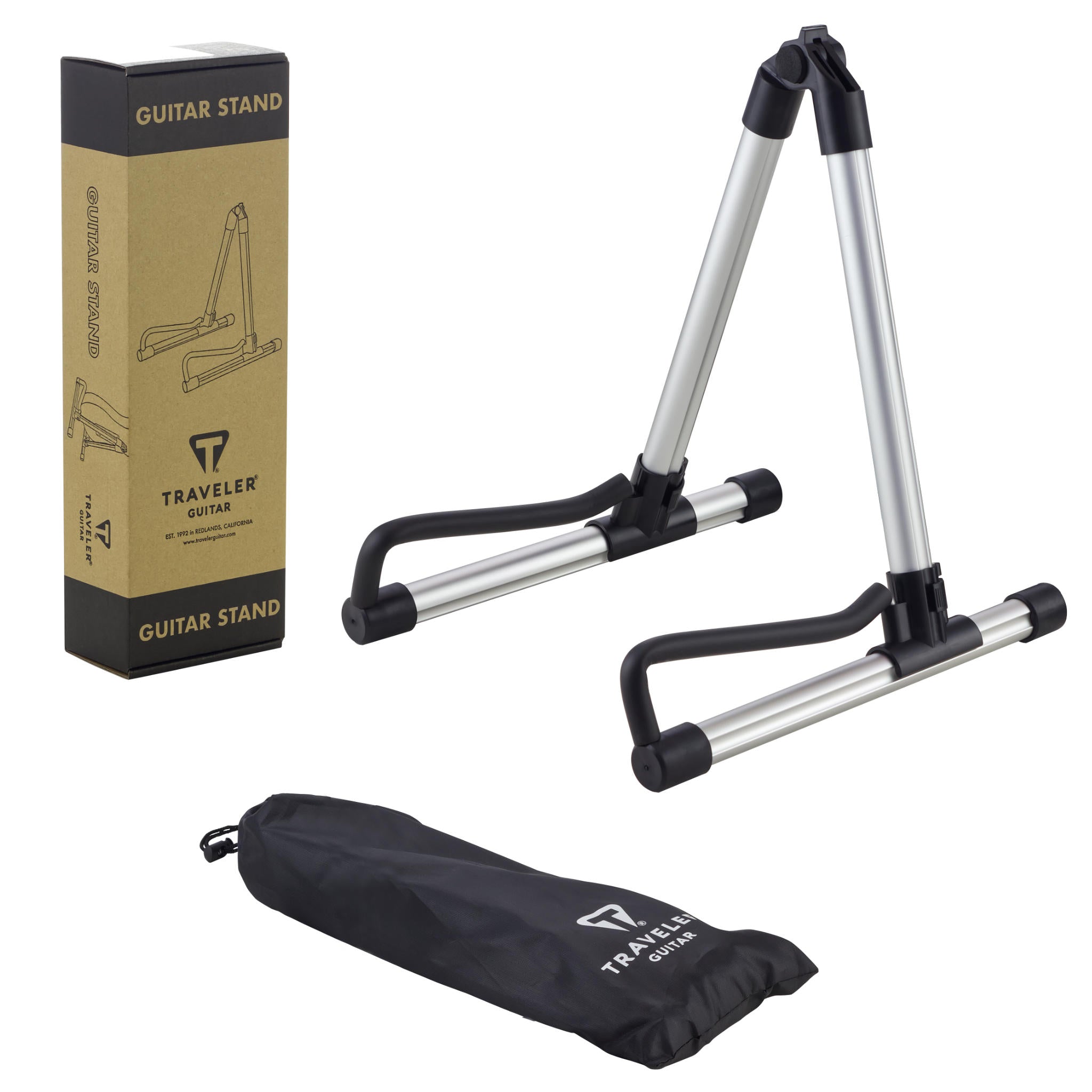Portable Folding Guitar Stand with Gig Bag – Traveler Guitar®