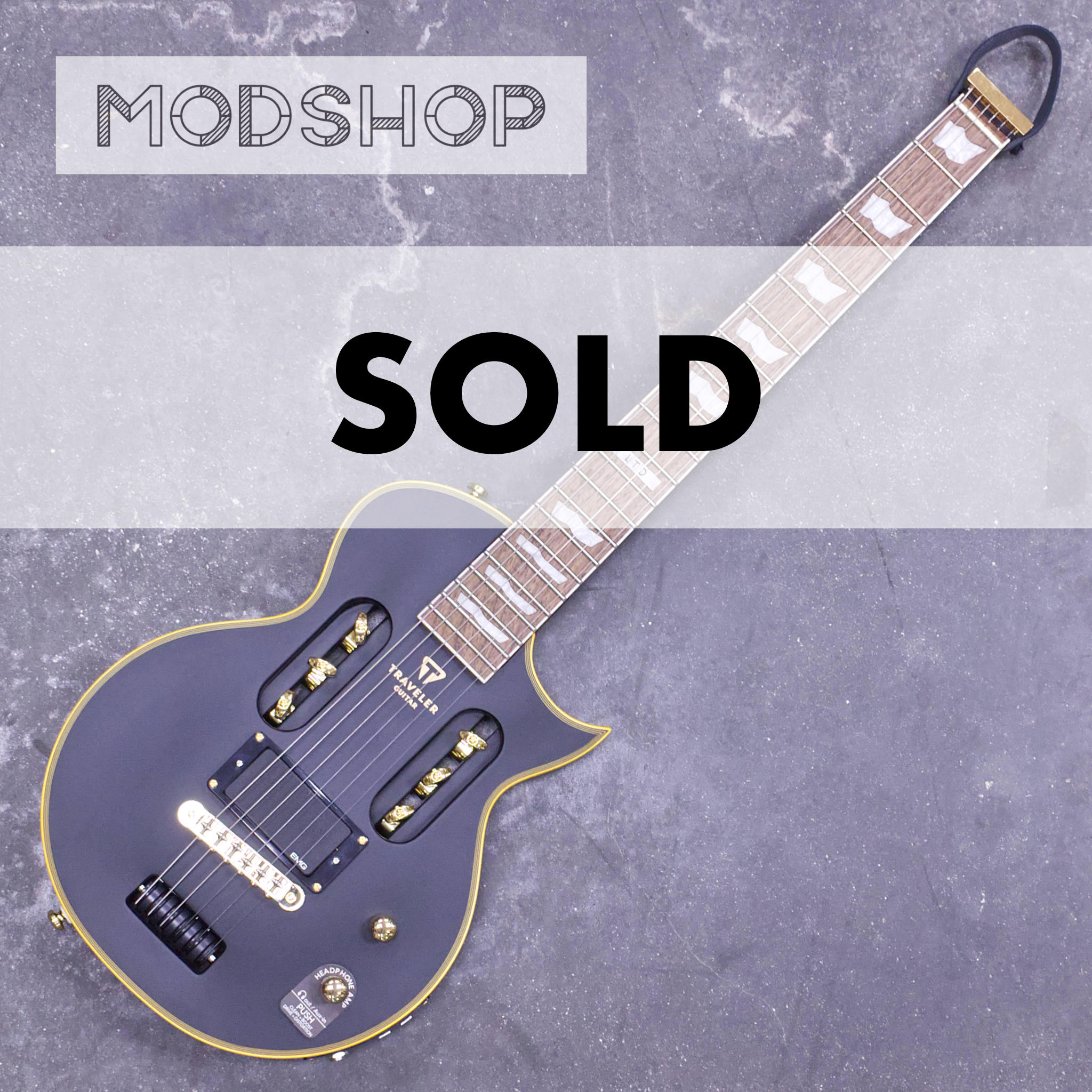 EC-1 Mod Shop (Vintage Black w/ EMG 81)-Traveler Guitar®
