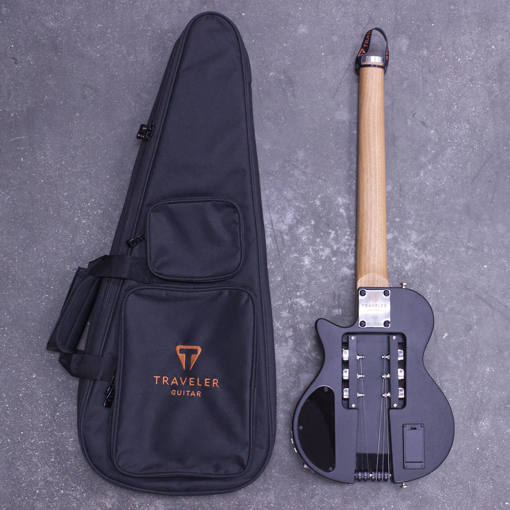 Traveler Guitar EG-1 Custom (Gloss Black/ Chrome Hardware/ E-Tuner